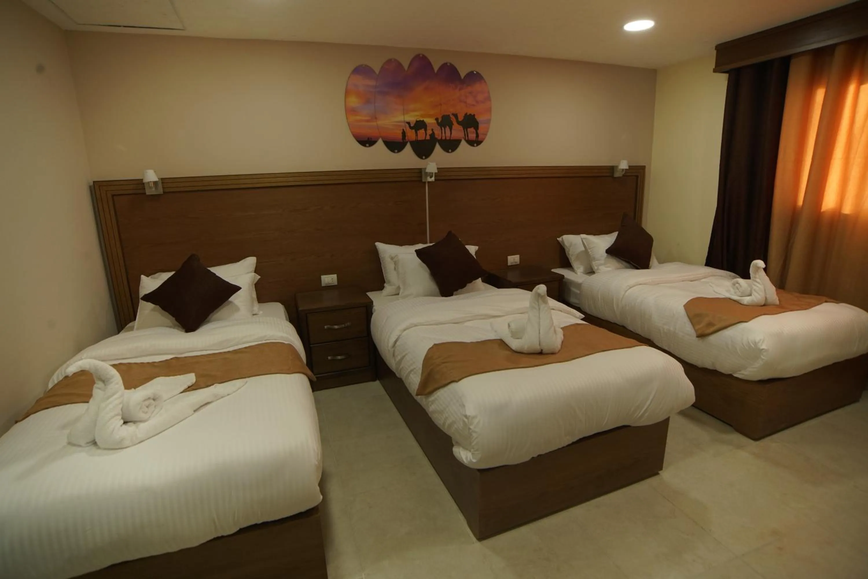 Photo of the whole room, Bed in Petra Aretas Hotel