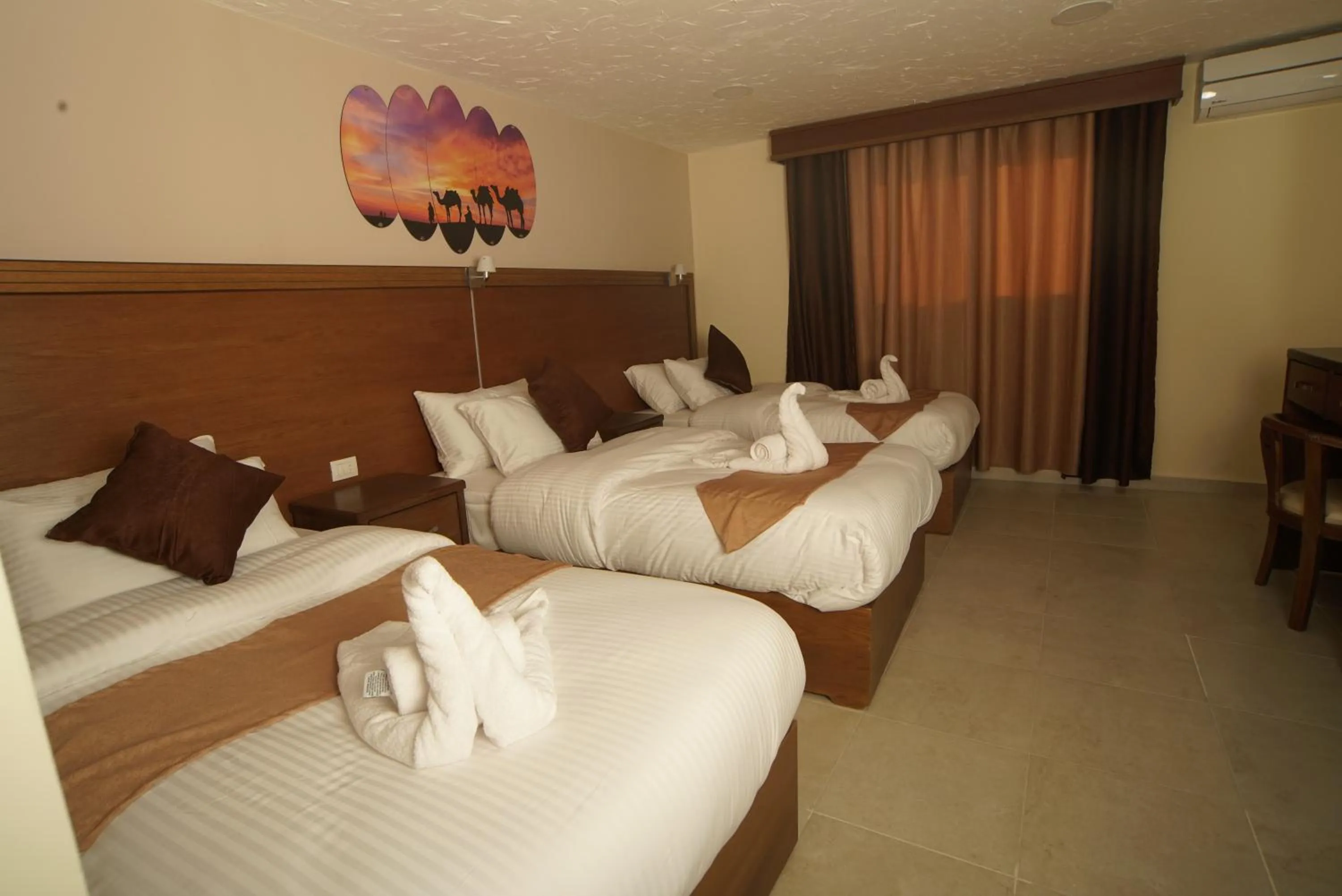 Photo of the whole room, Bed in Petra Aretas Hotel