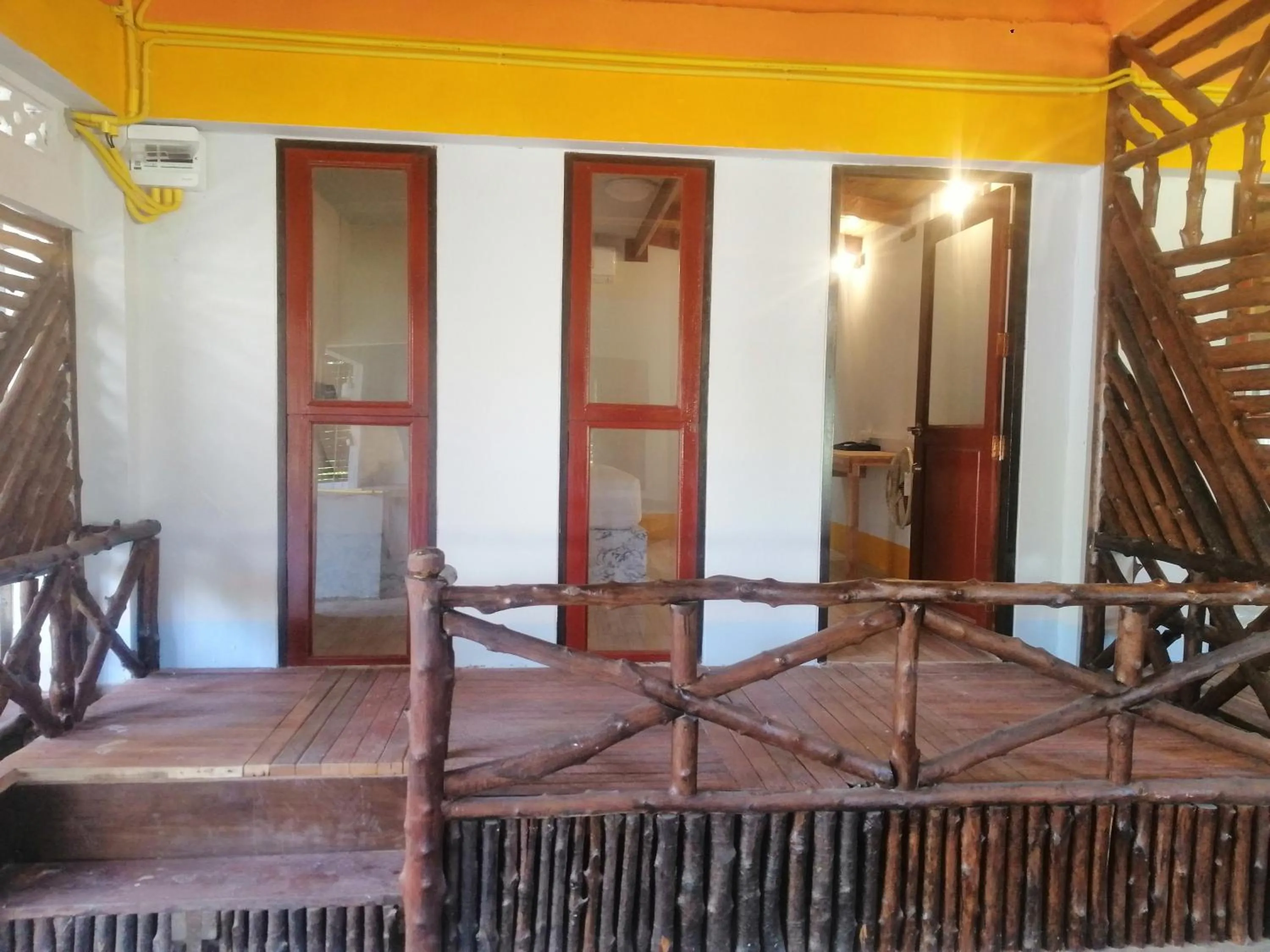 Patio in Mookboonchu Guesthouse ,Kohmook Trang