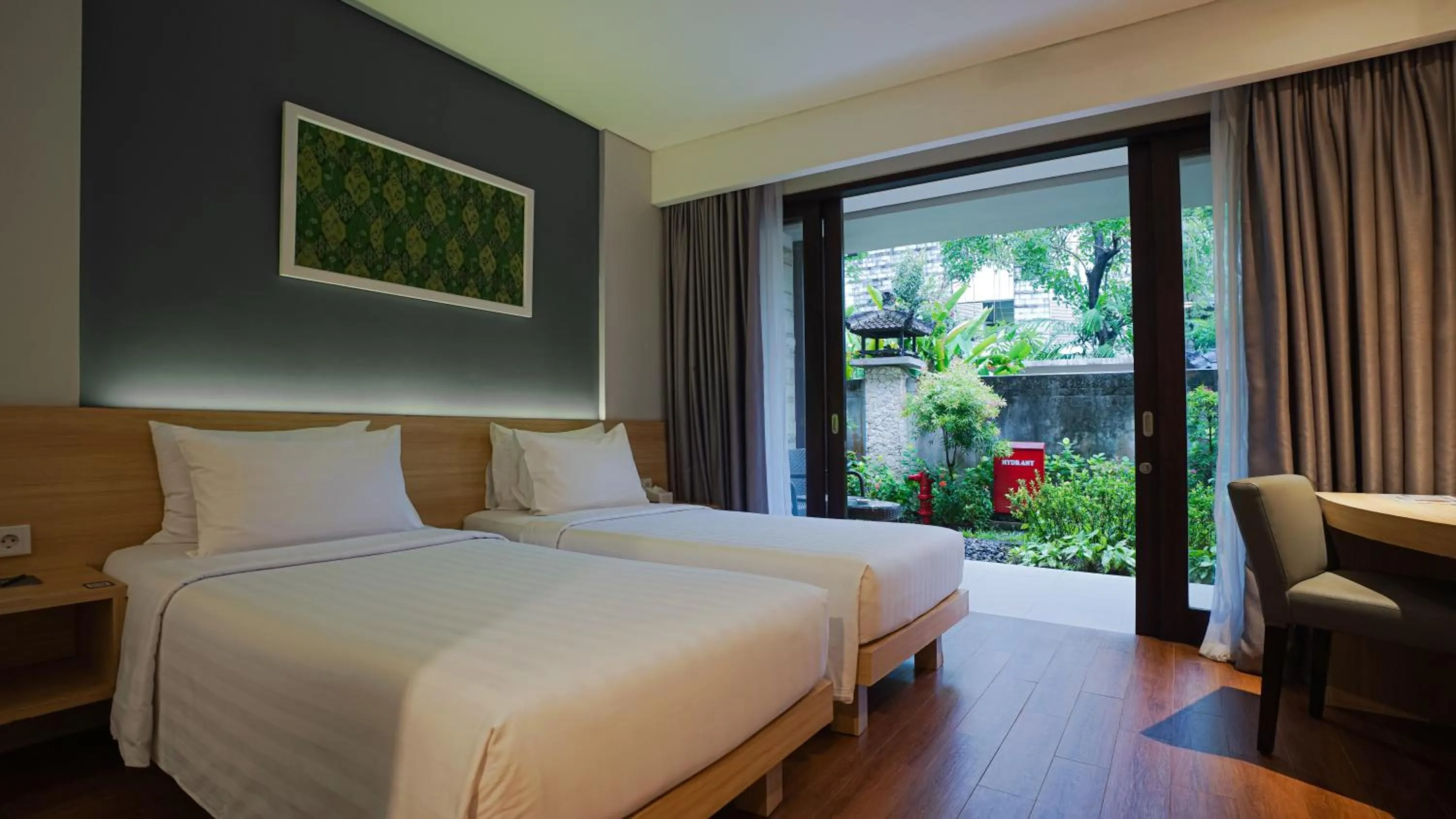 Bed in Grand Whiz Hotel Nusa Dua Bali