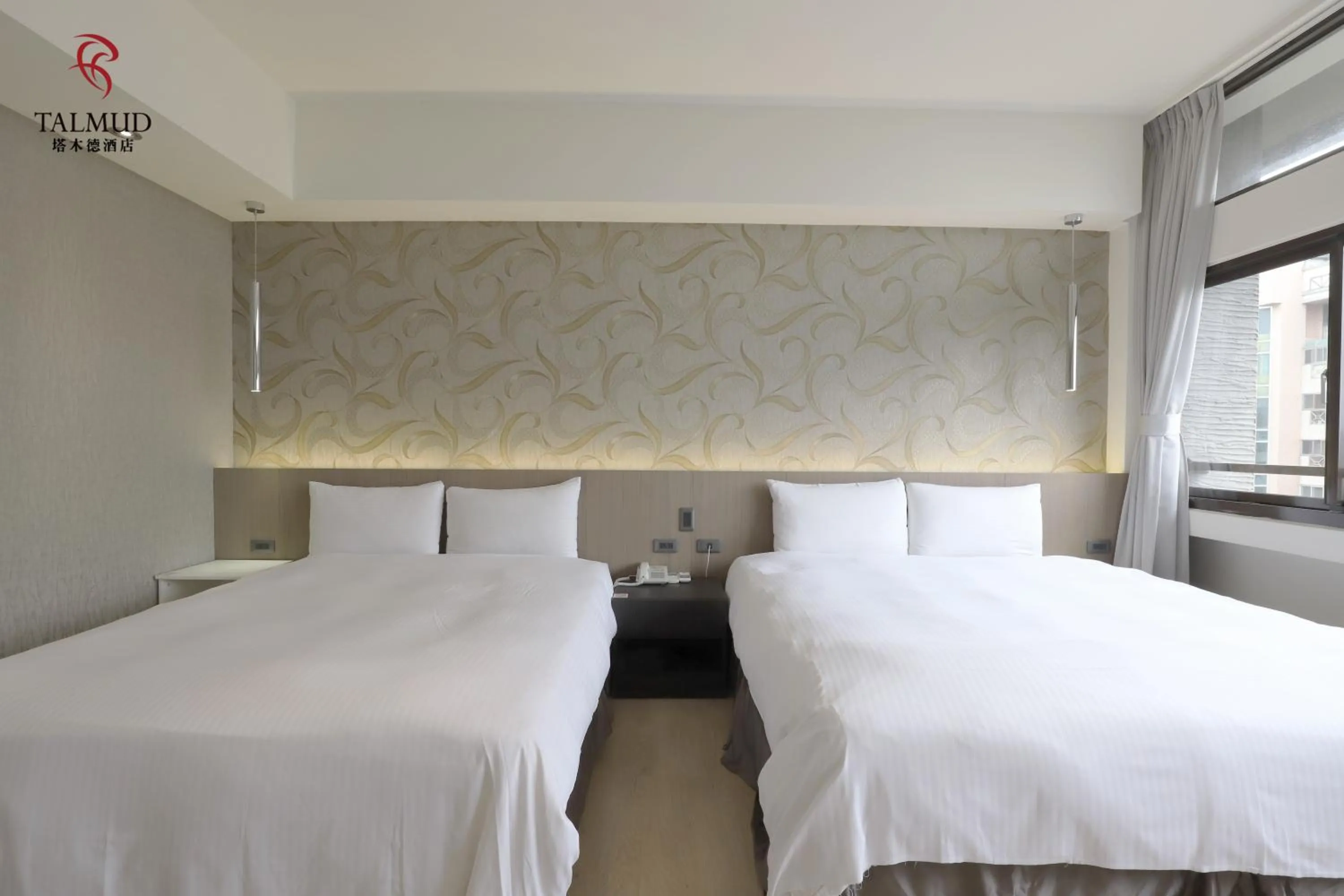 Bed in Talmud Hotel Taichung