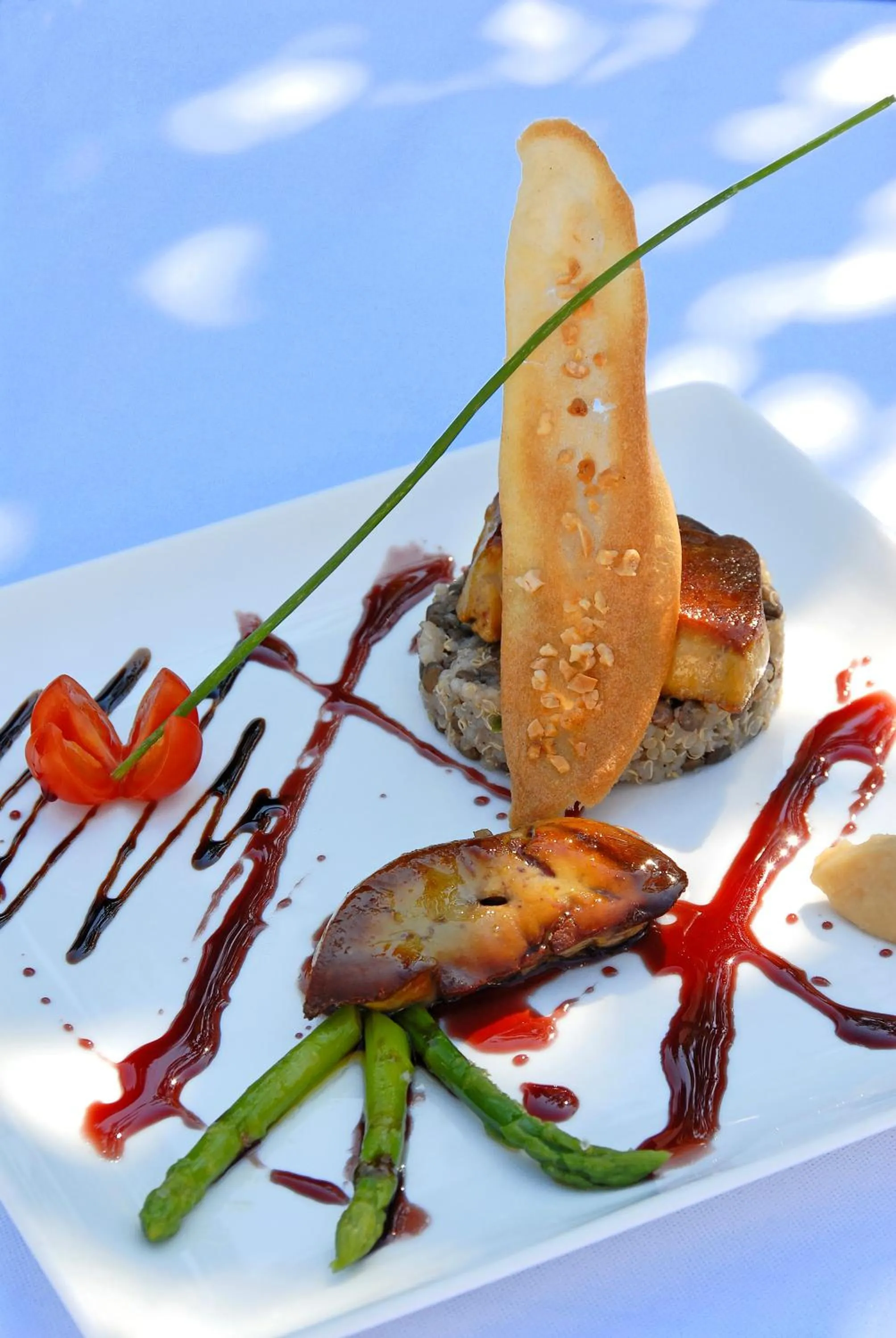 Food and drinks in Hotel Le Rocher Blanc