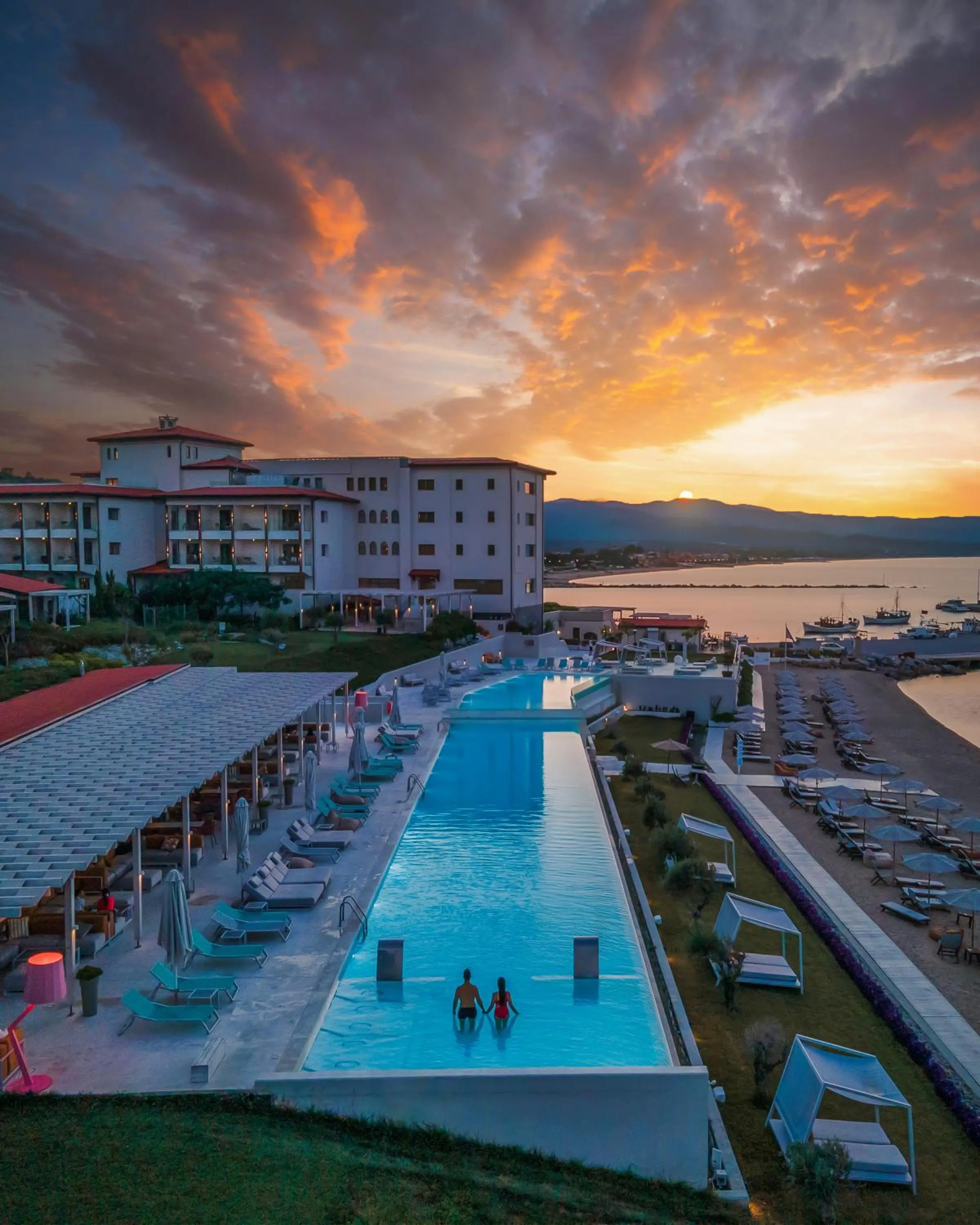 Pool view in Mount Athos Resort