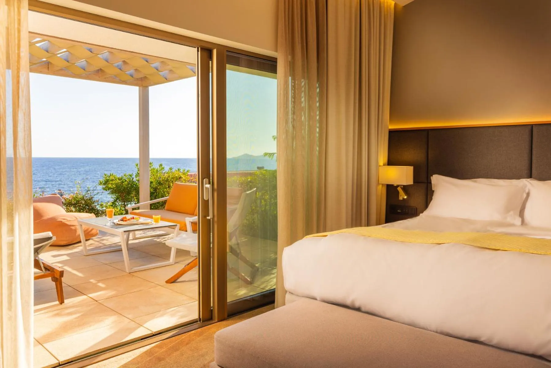 View (from property/room), Bed in Mount Athos Resort