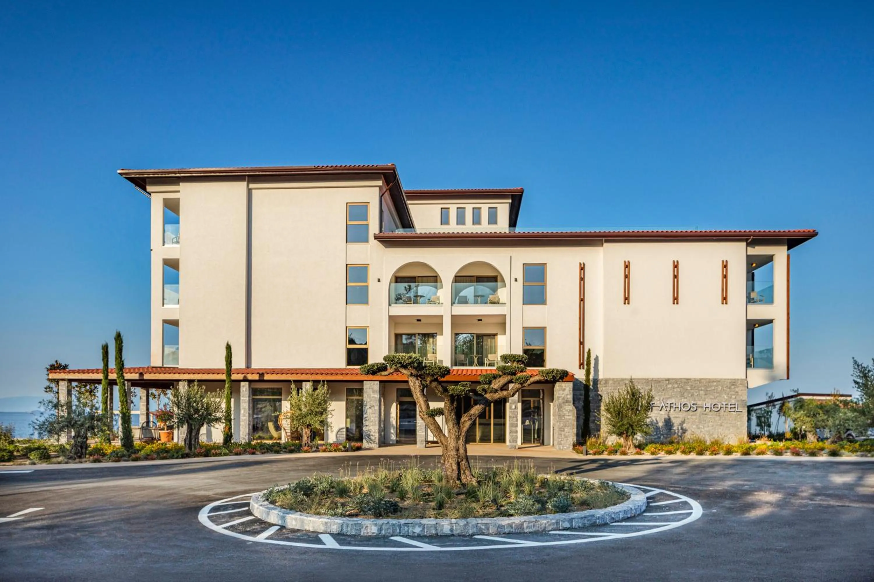 Facade/entrance in Mount Athos Resort