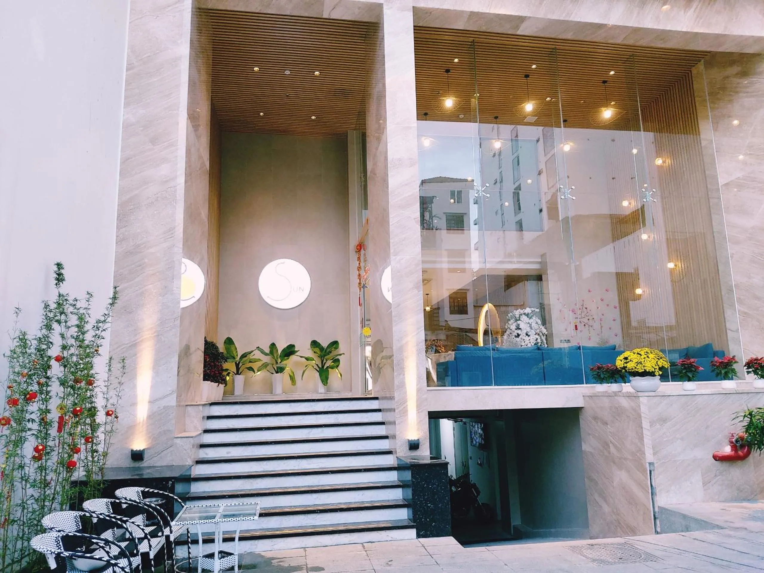 Facade/entrance in Sun Kiss Hotel