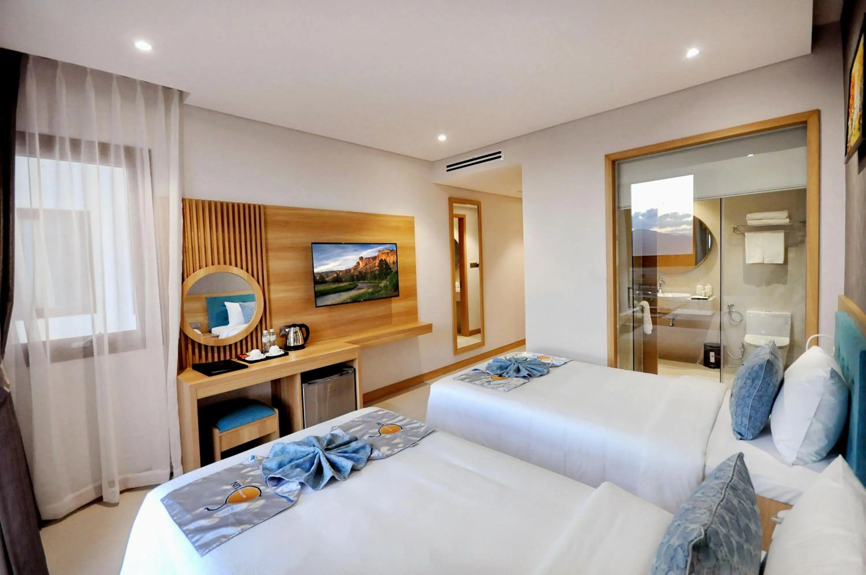 Photo of the whole room, Bed in Sun Kiss Hotel