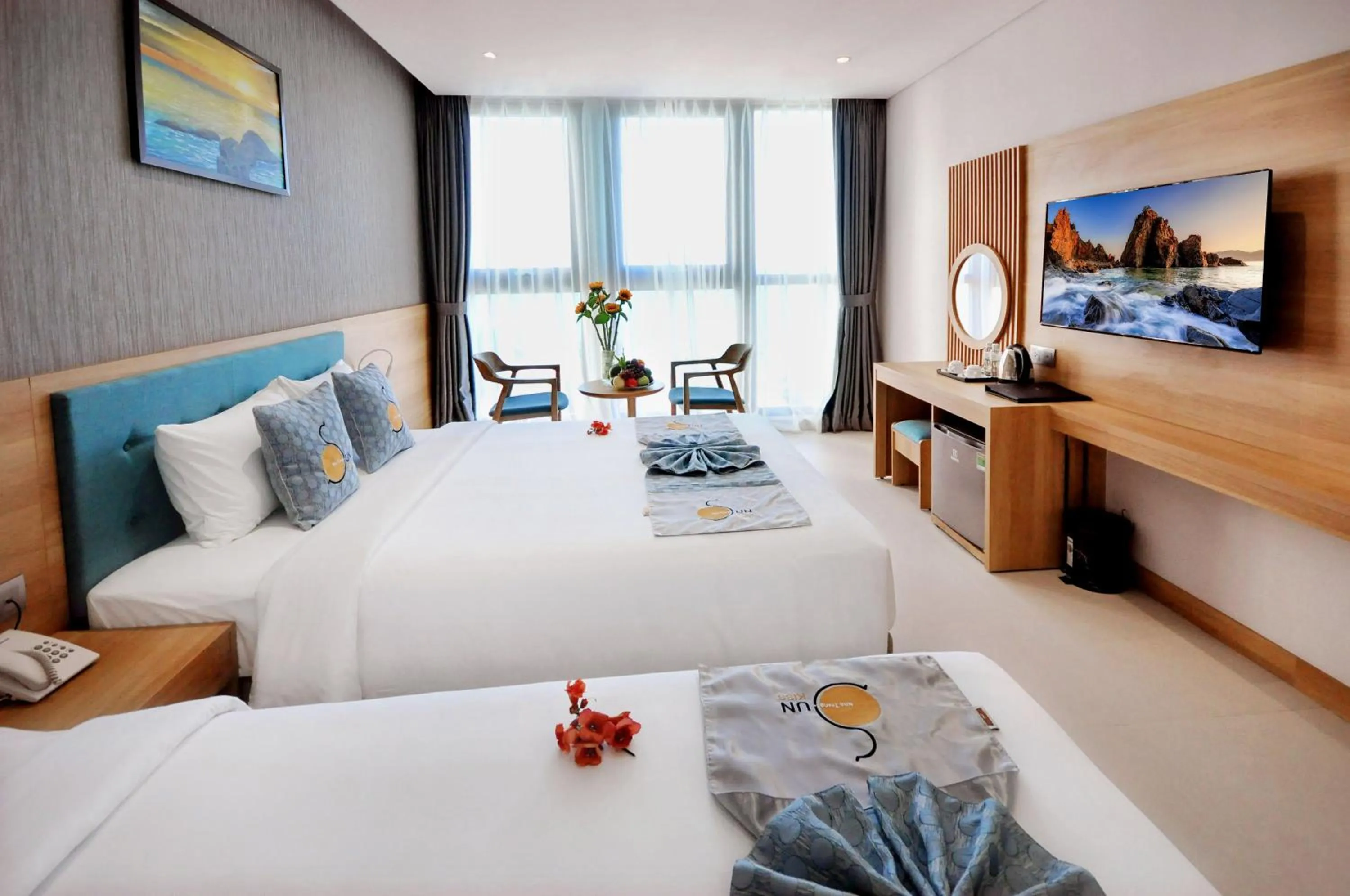 Photo of the whole room, Bed in Sun Kiss Hotel