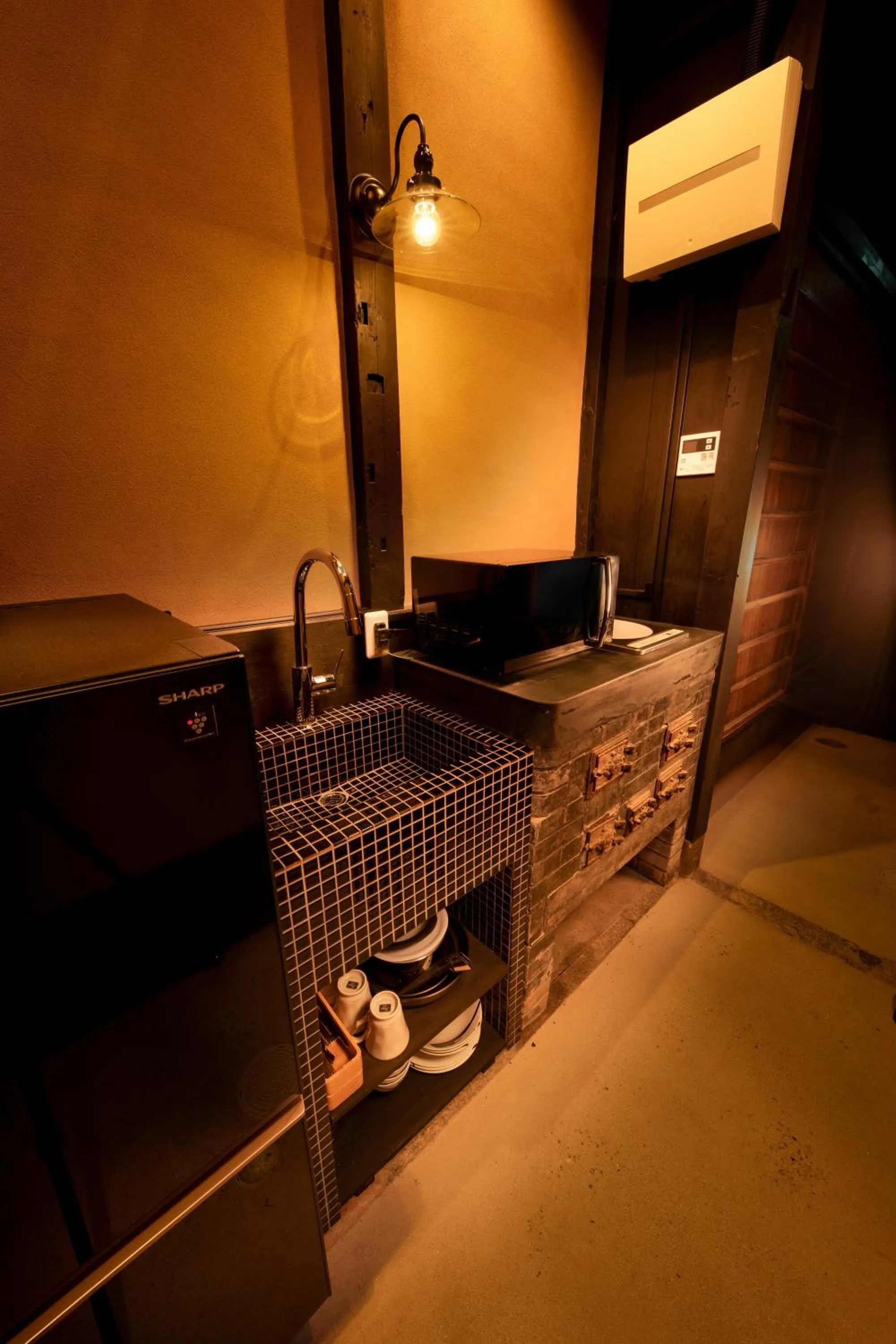 Kitchen or kitchenette, Bed in Kanade Matsubara-Gokomachi