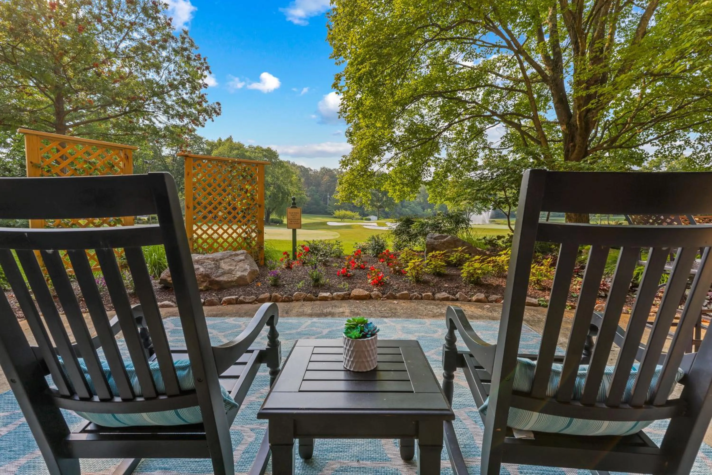 Patio in Turf Valley Resort