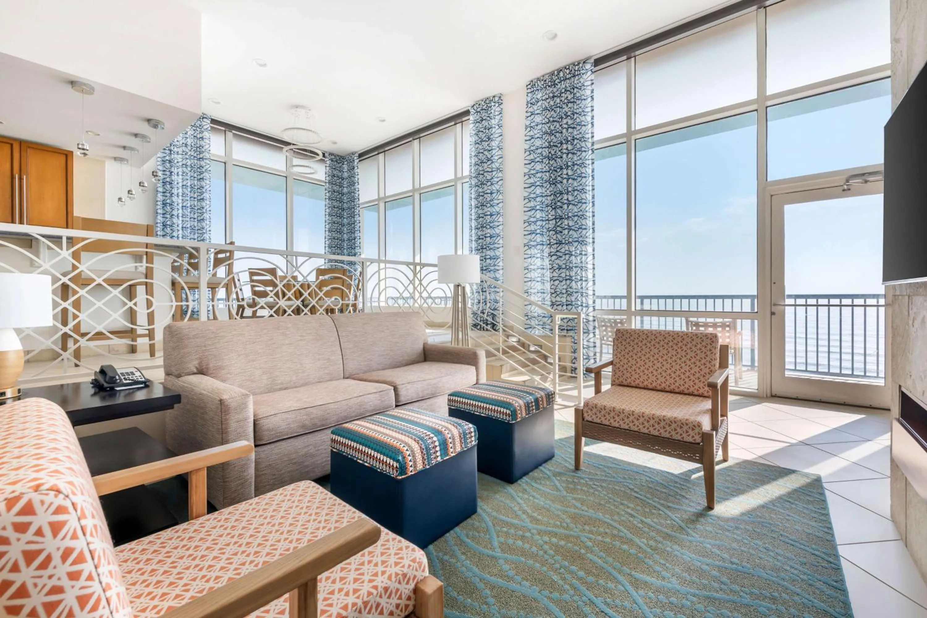 Living room in Hilton Vacation Club Daytona Beach Regency