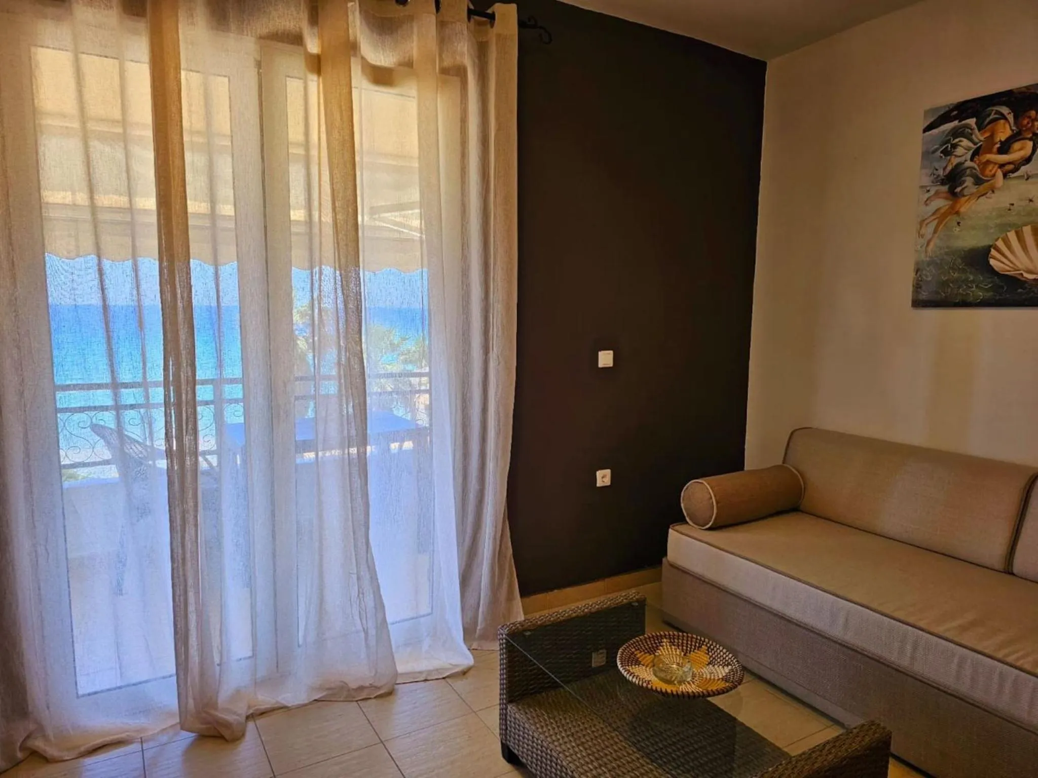 Living room in Corfu Glyfada Menigos Resort 23