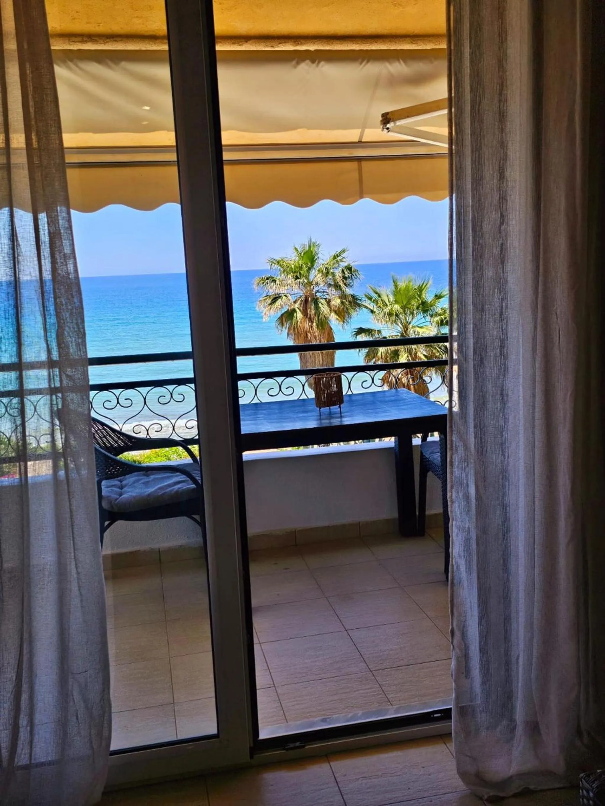 Balcony/Terrace, Bed in Corfu Glyfada Menigos Resort 23