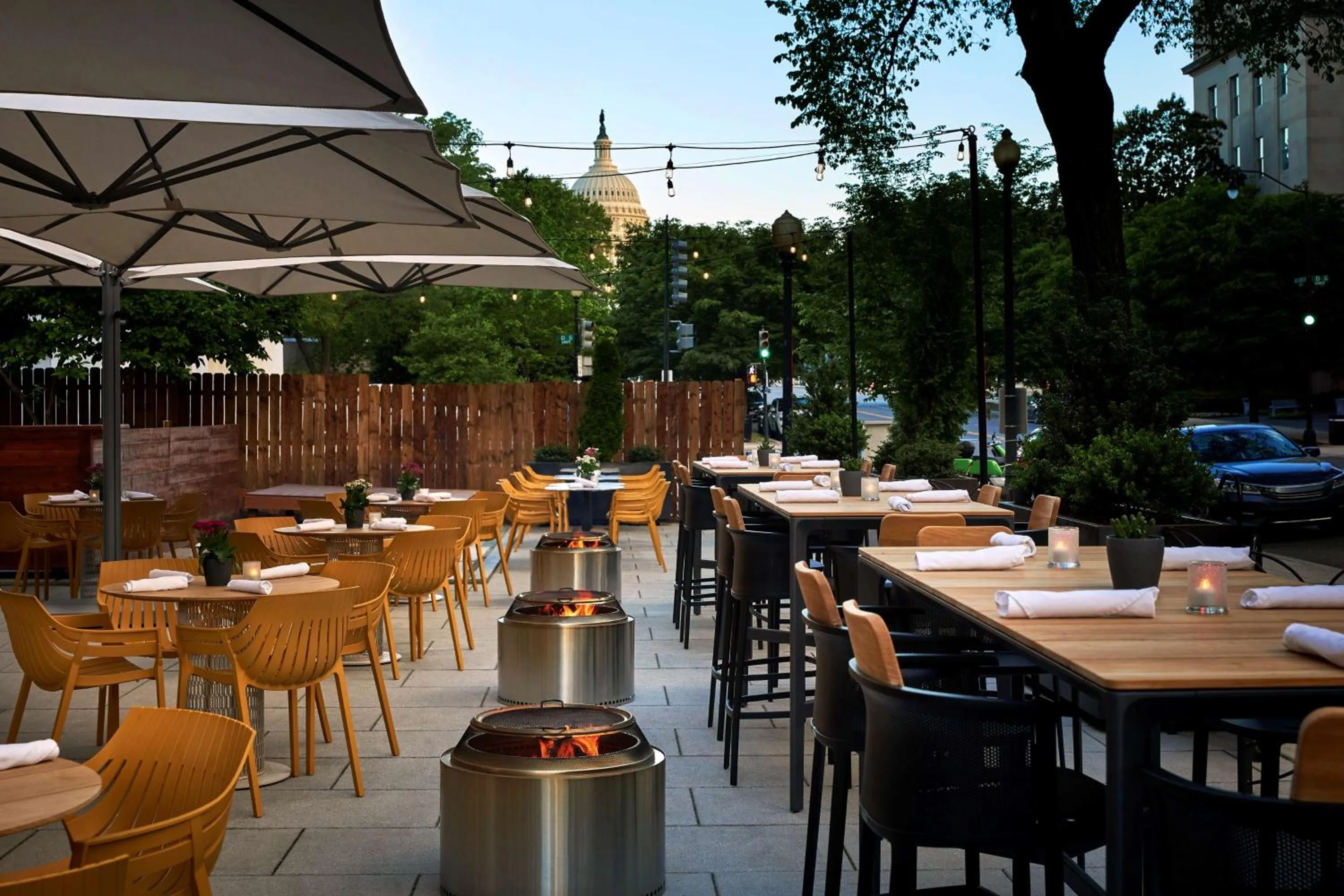 Patio in YOTEL Washington DC