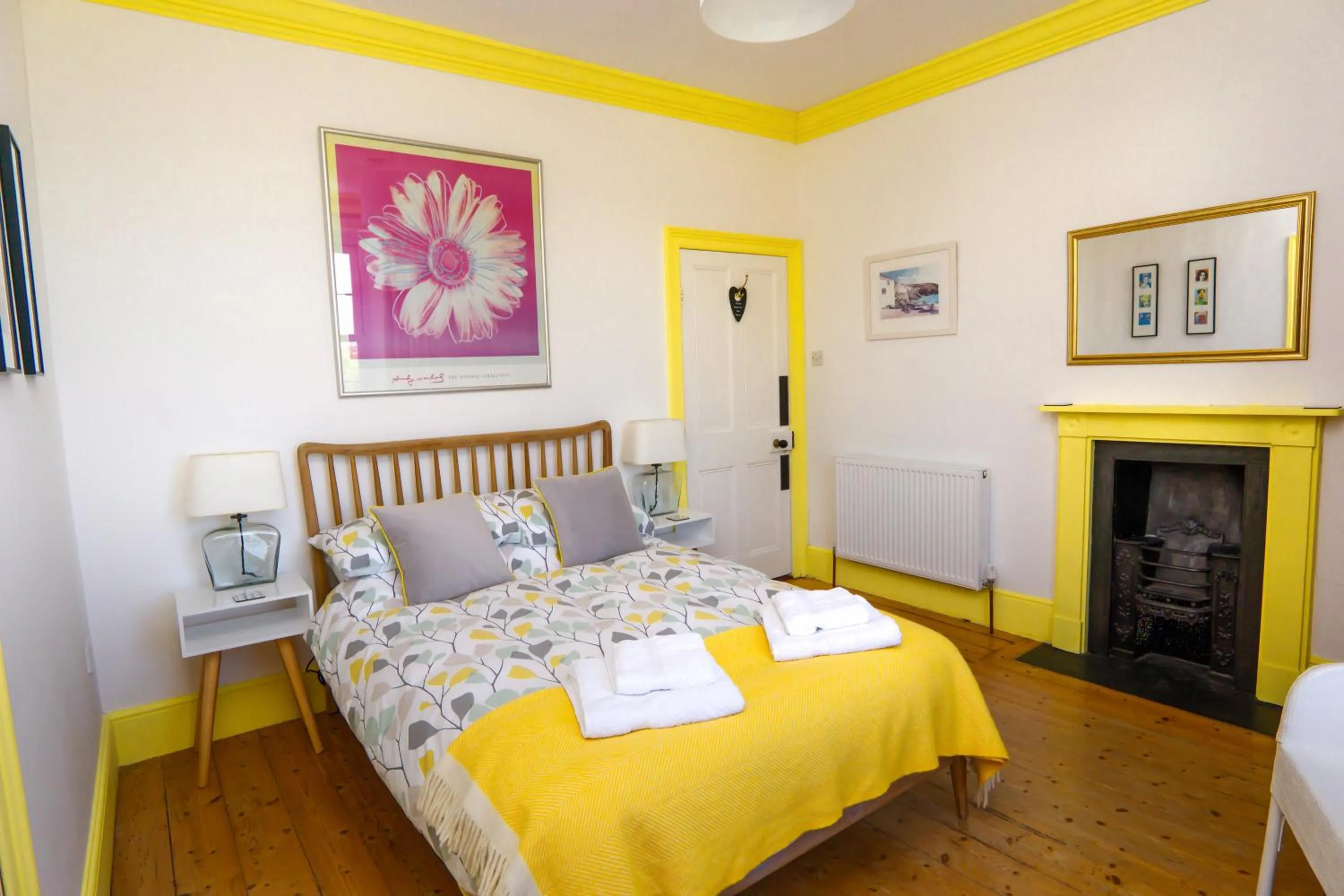 Bedroom, Bed in Ivy House Cornwall B&B