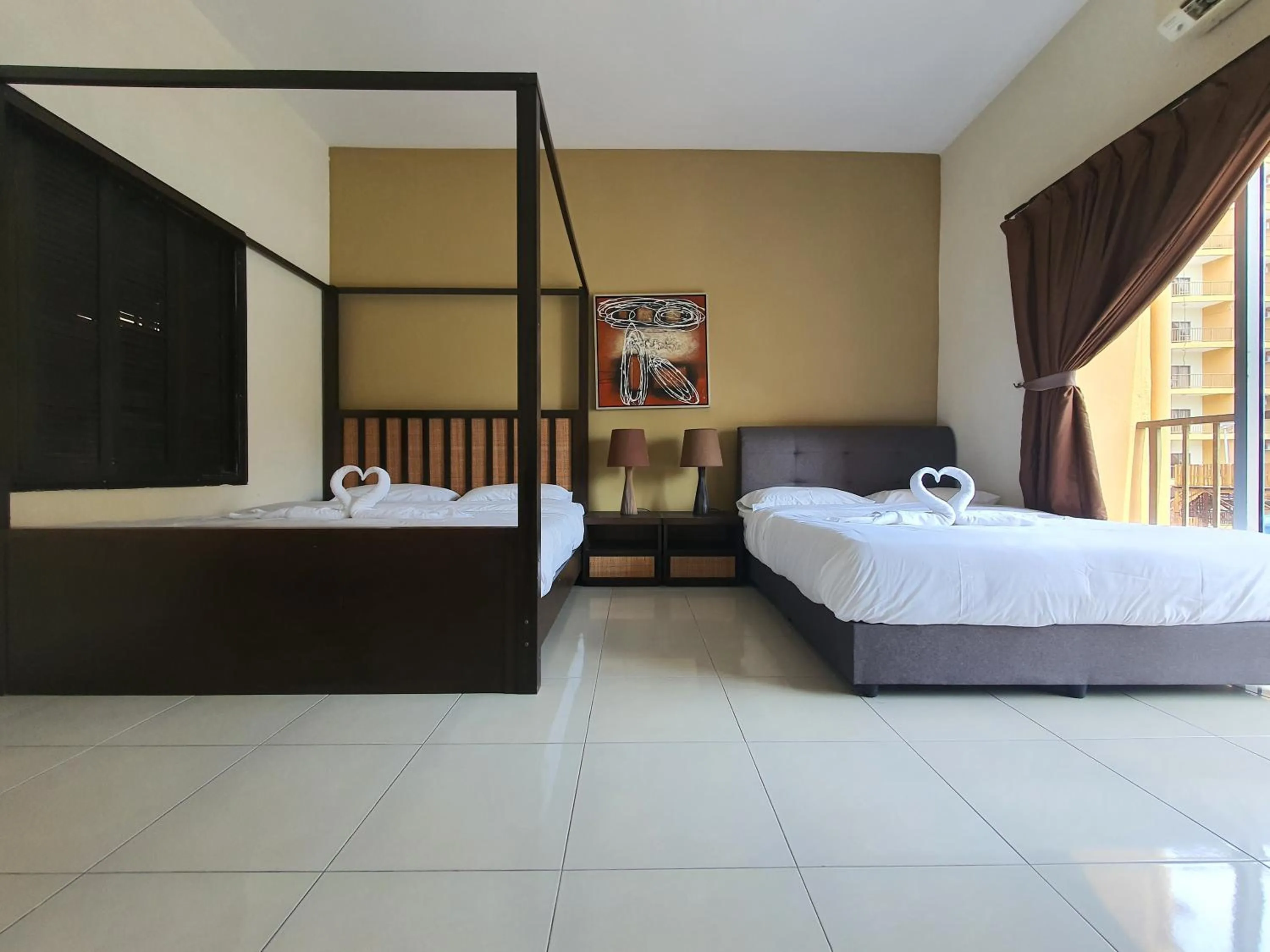 Bed in Gold Coast Morib Themepark View Studio