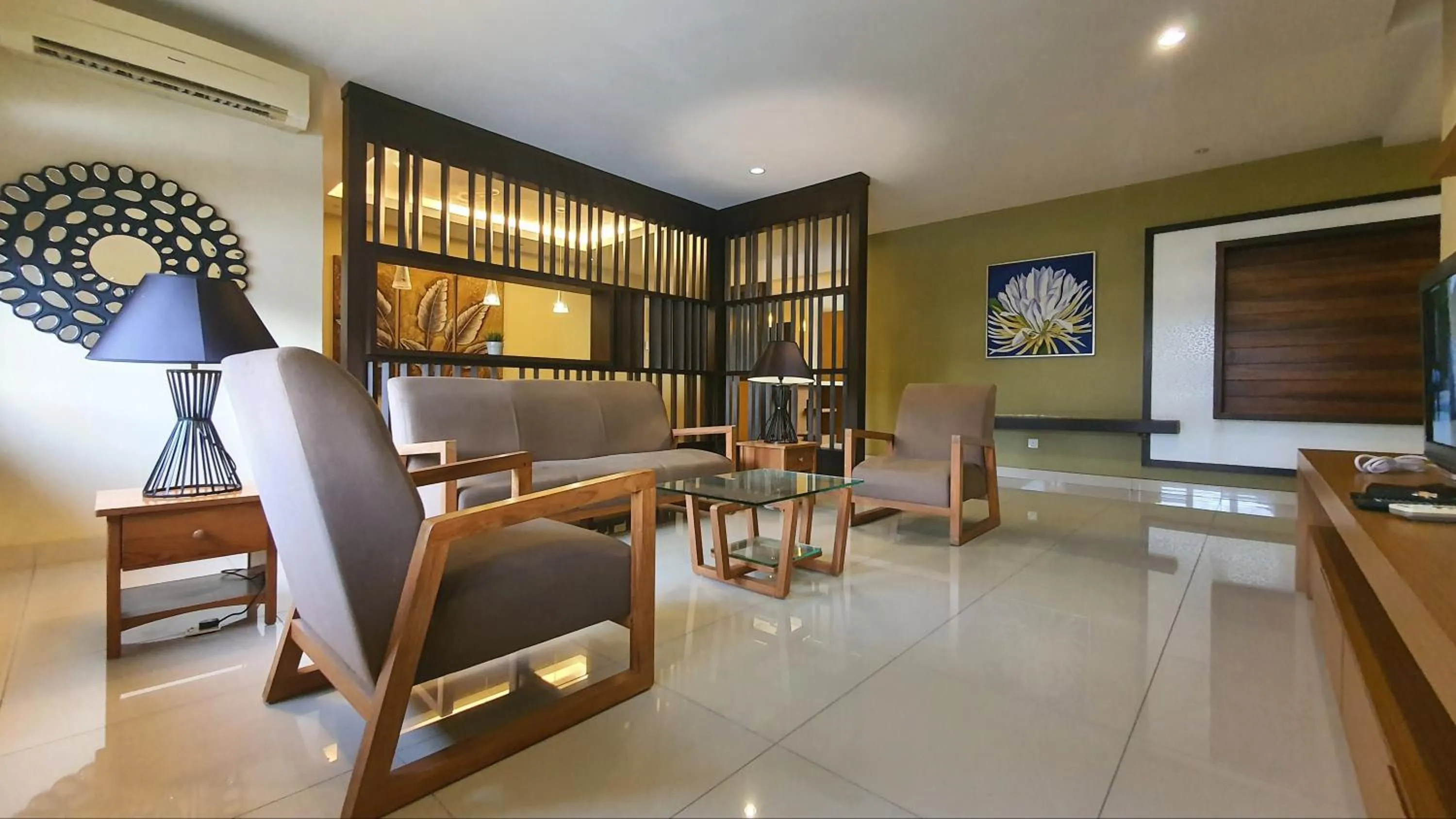 Living room in Gold Coast Morib Themepark View Studio