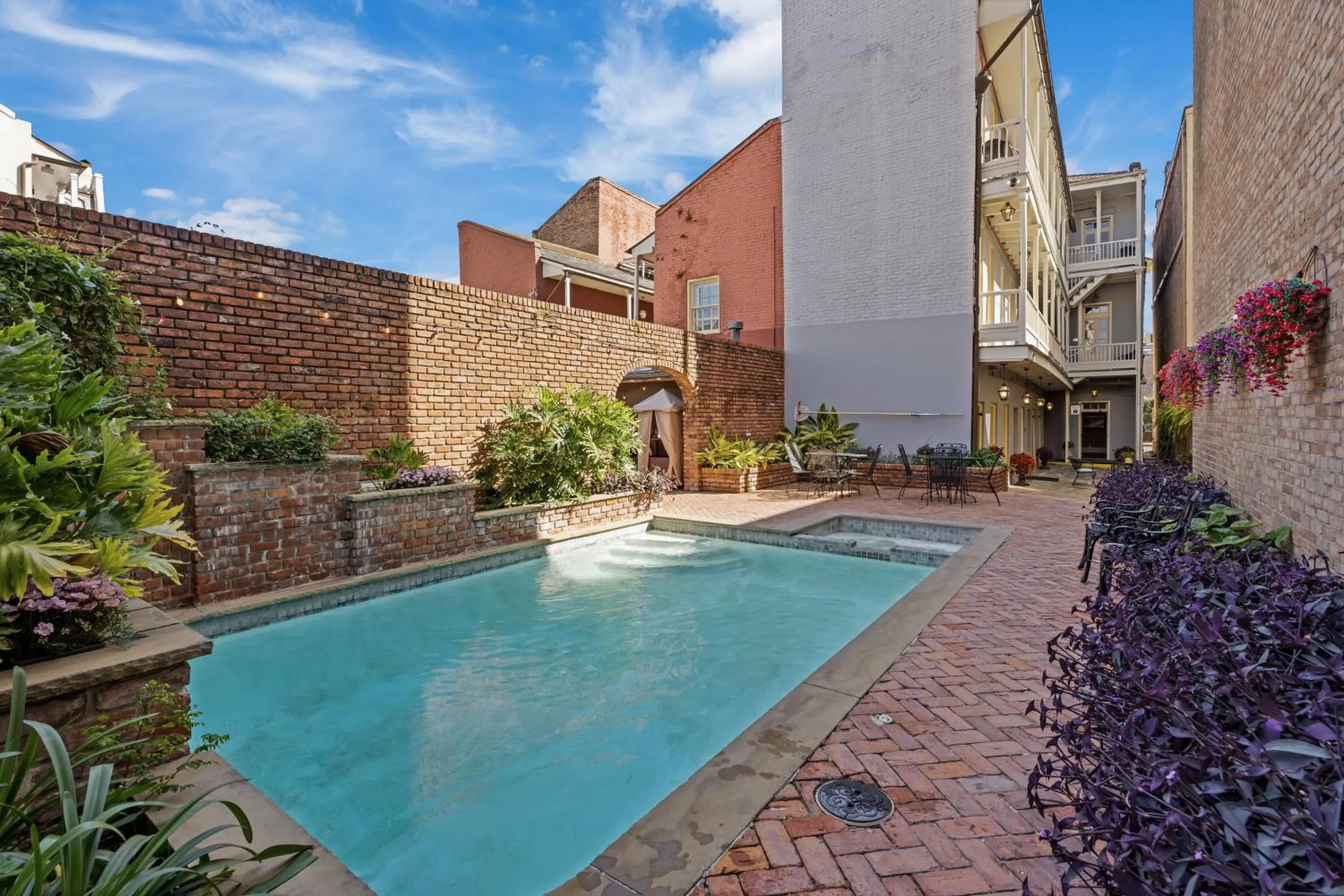 Pool view in Grenoble House