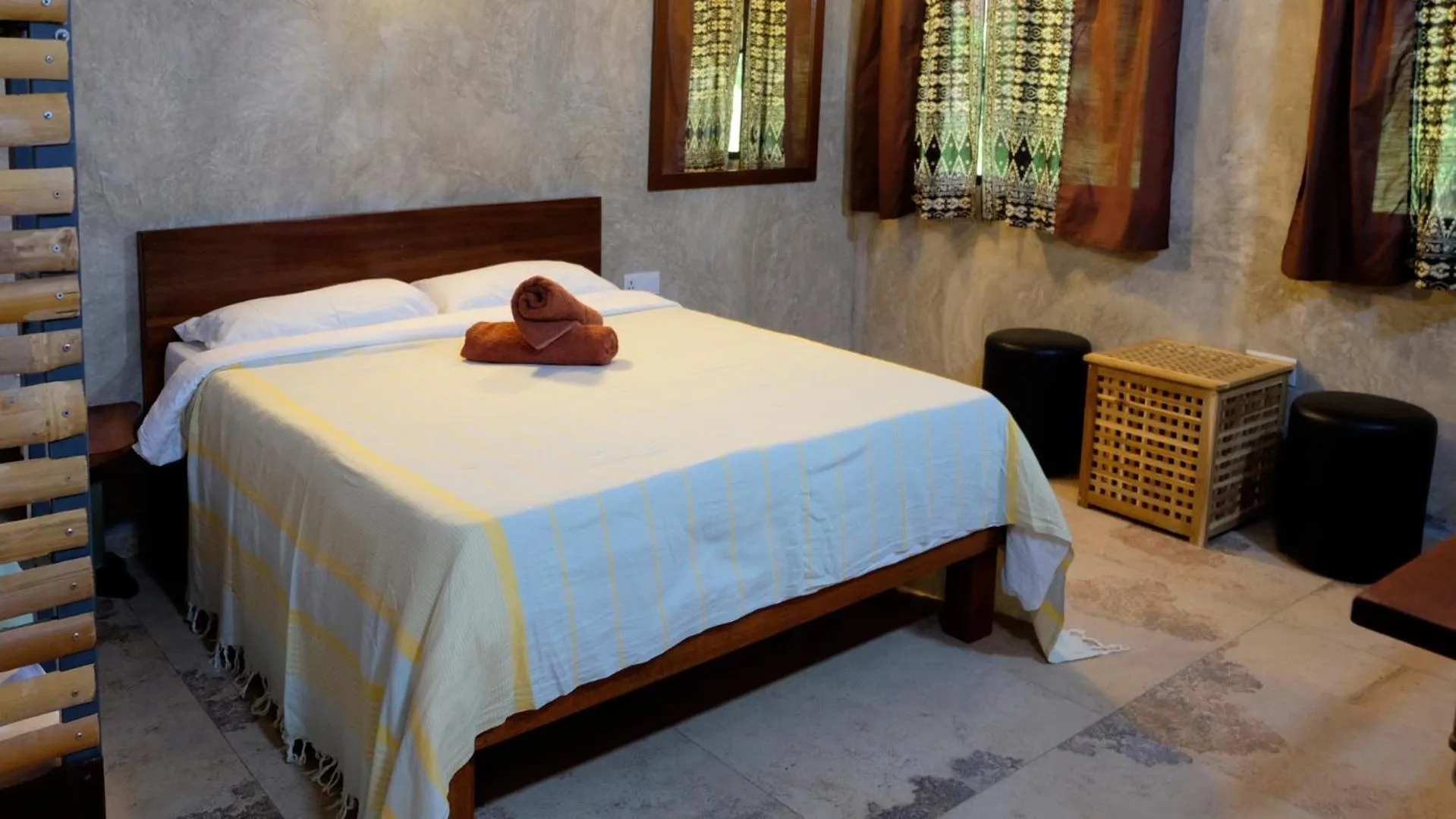 Photo of the whole room, Bed in Bamboo Cottage Langkawi