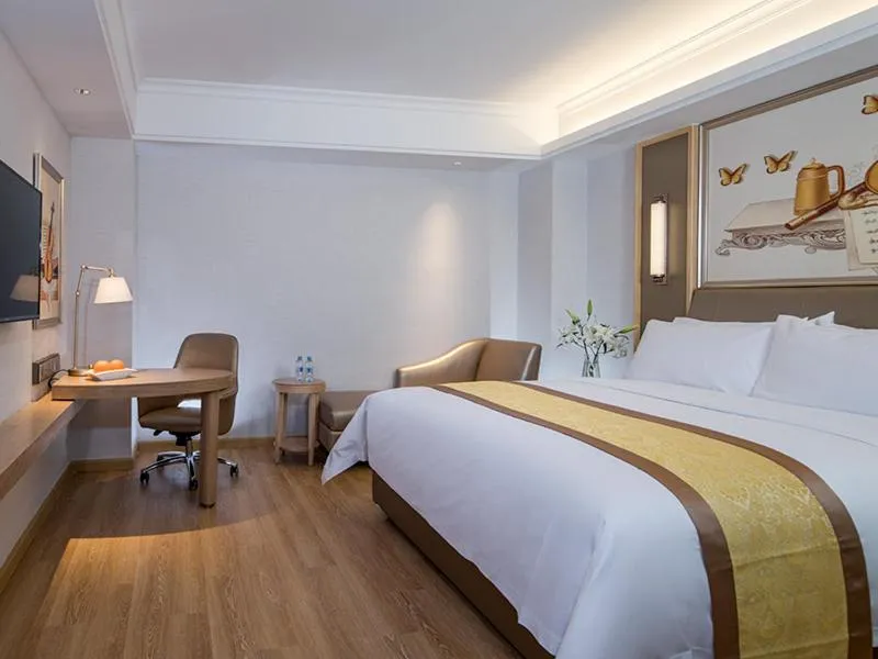 Bed in Vienna International Hotel (Changfeng Park Shop, Jinshajiang Road, Shanghai)