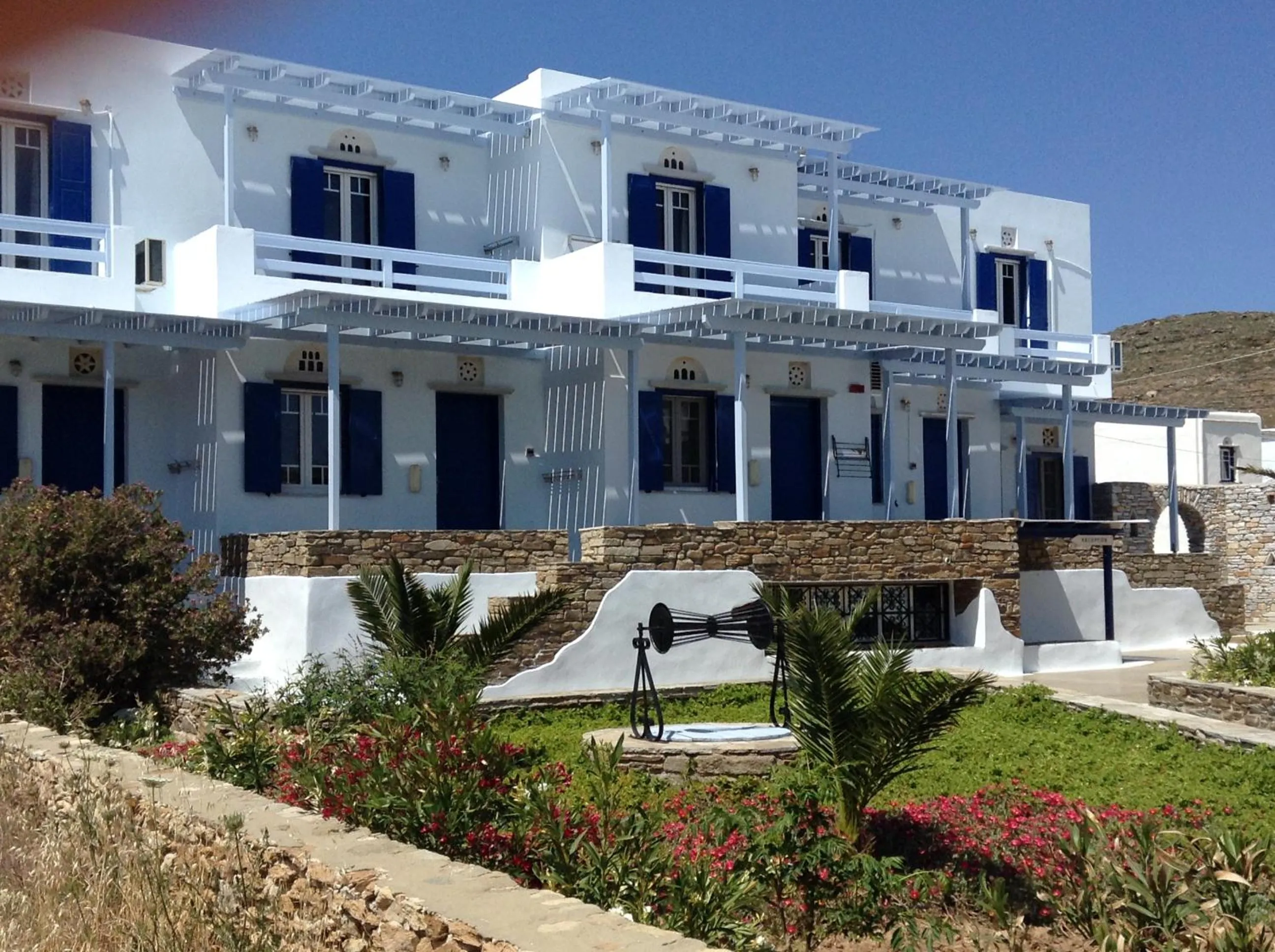 Property building in Nostos Beachfront Apartments & Studios