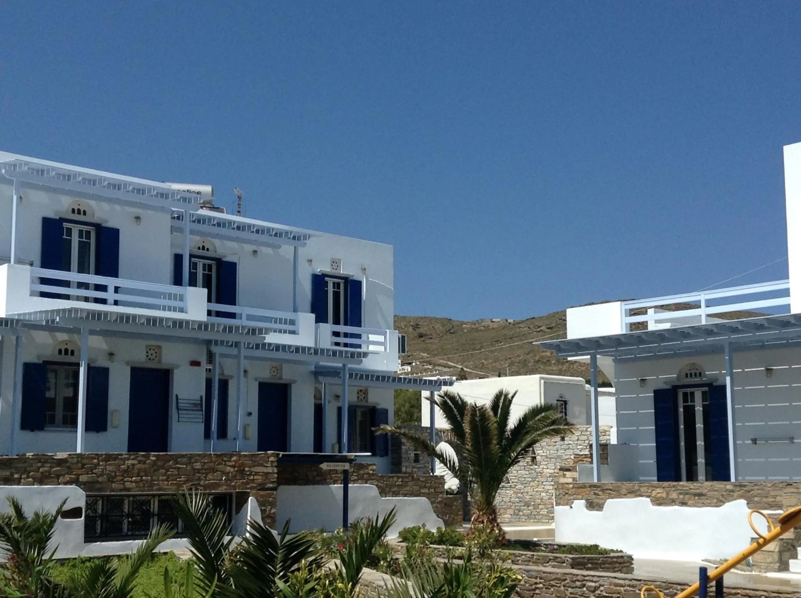 Property building in Nostos Beachfront Apartments & Studios