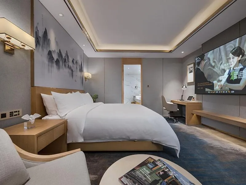 Bed in Venus Royal Hotel(Foshan Kuiqi Road Metro Station)