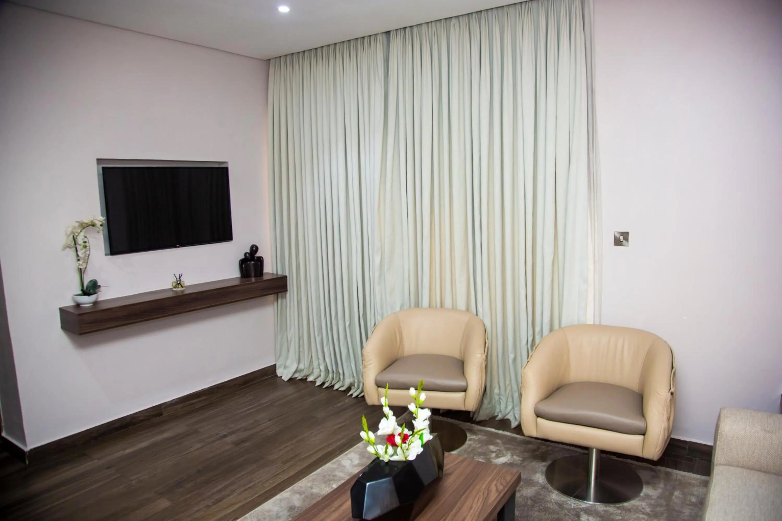 Seating area in The White Orchid Hotel