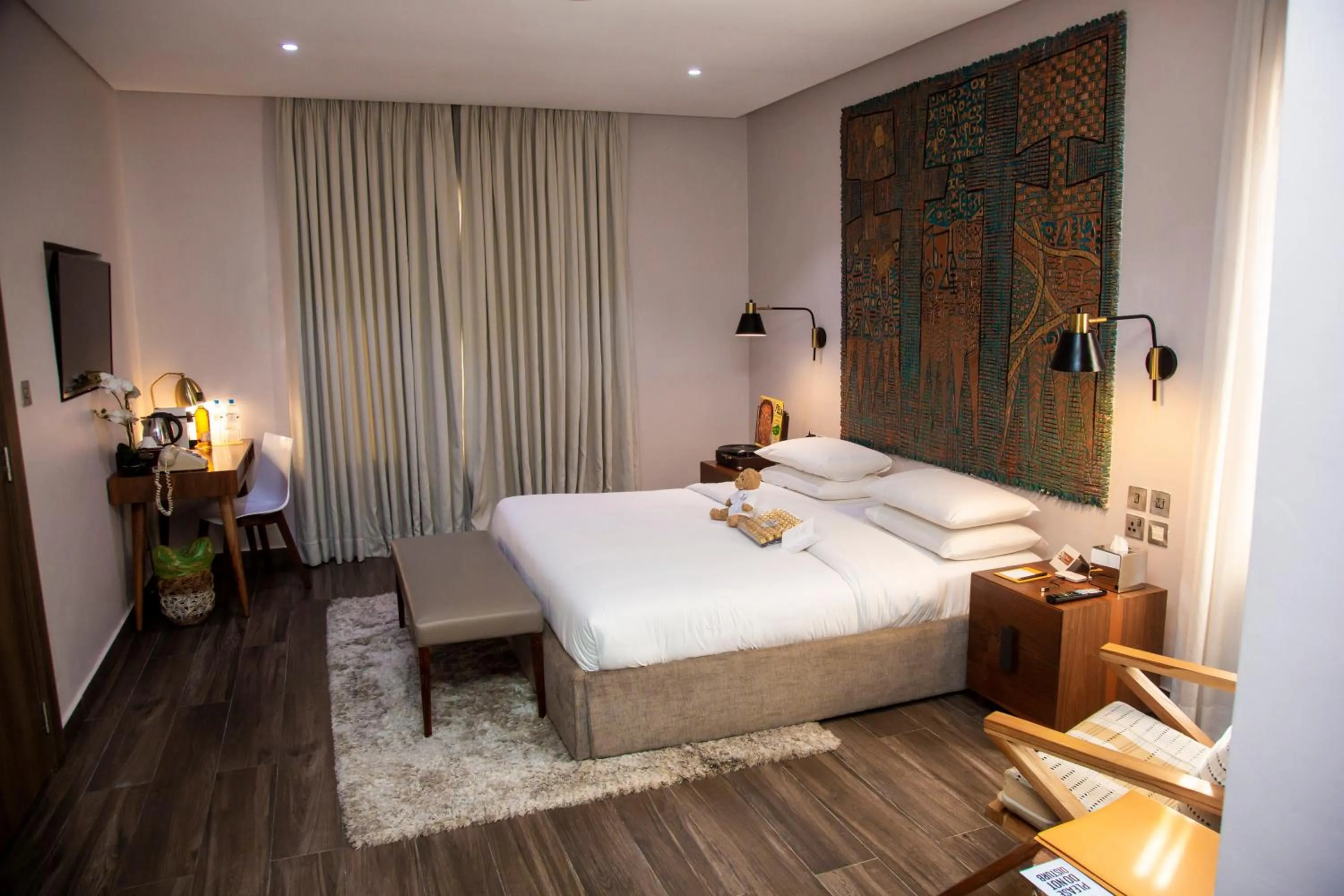 Bed in The White Orchid Hotel