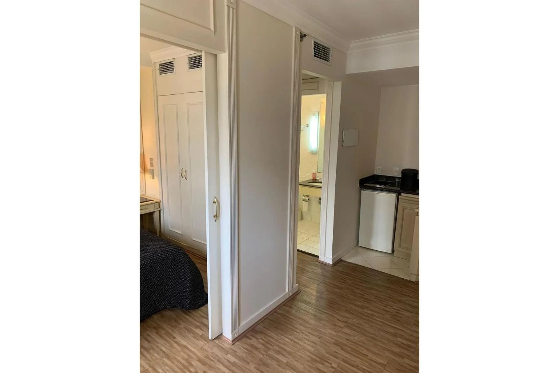 Kitchen or kitchenette in Charmoso Flat na Vila Oimpia