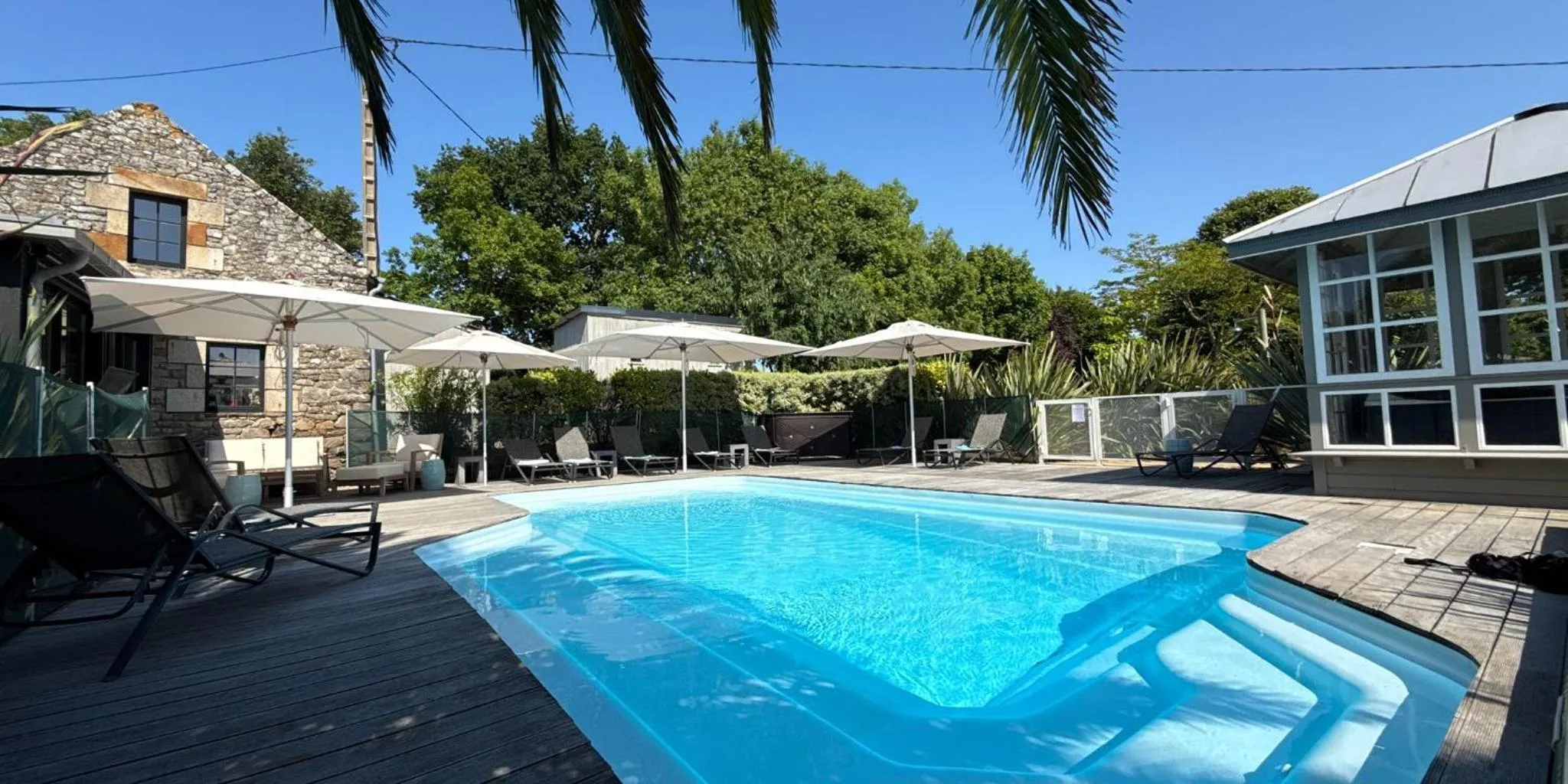 Swimming pool in Manoir Des Douets Fleuris