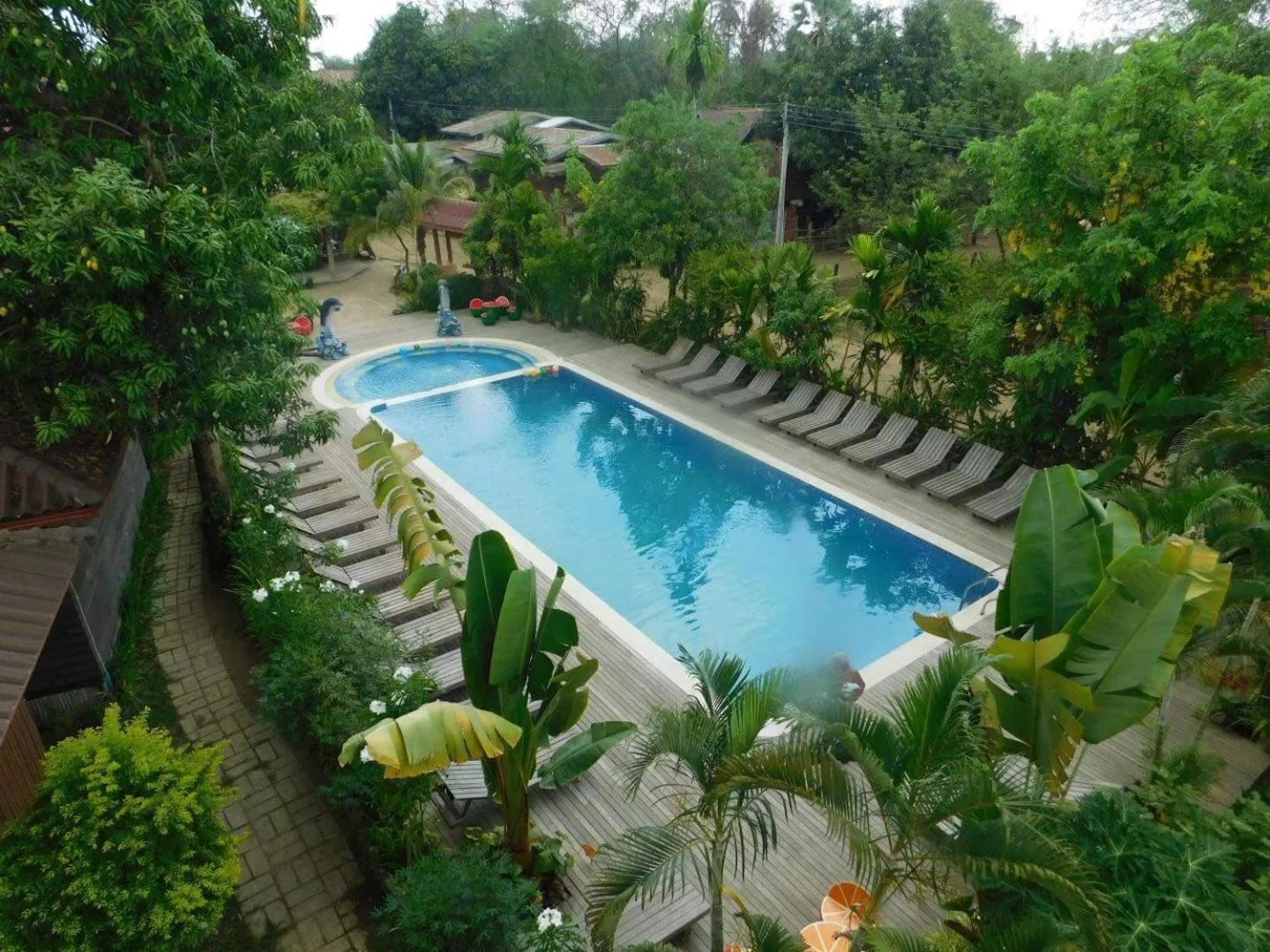Bird's eye view in Sengahloune Resort