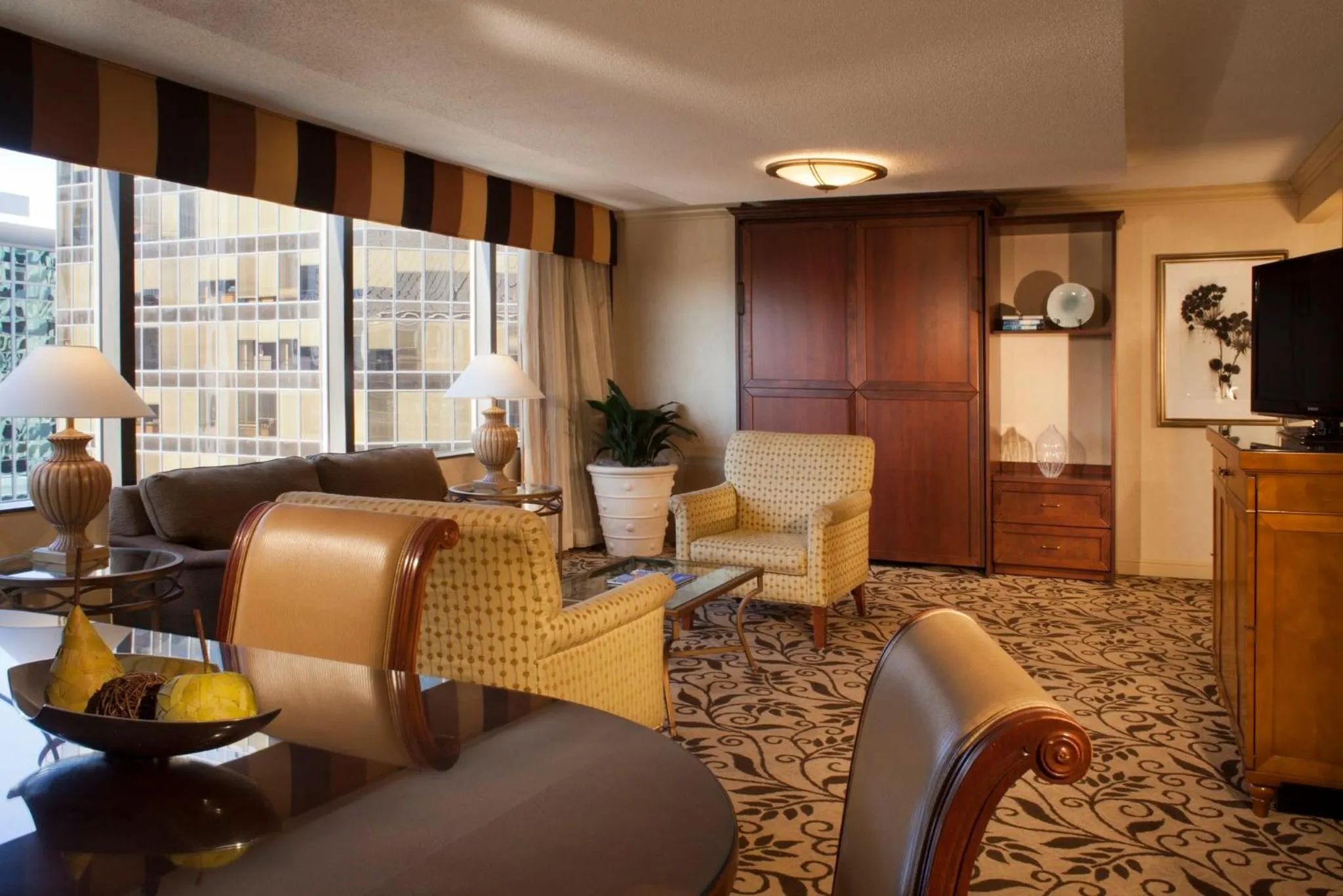 Bedroom in Omni Charlotte Hotel