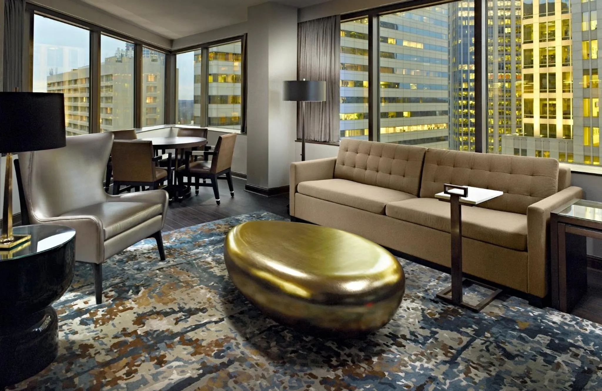 Bedroom in Omni Charlotte Hotel