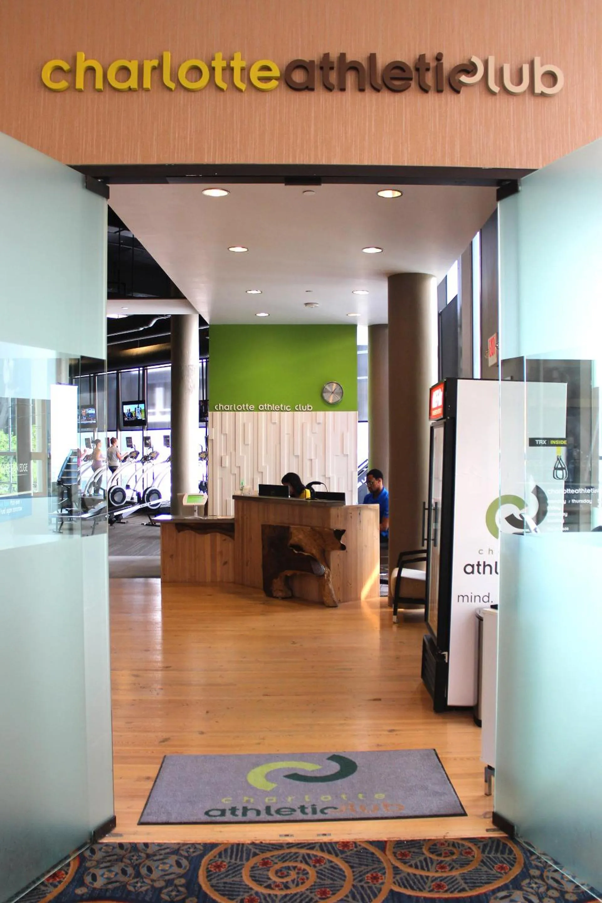 Fitness centre/facilities in Omni Charlotte Hotel