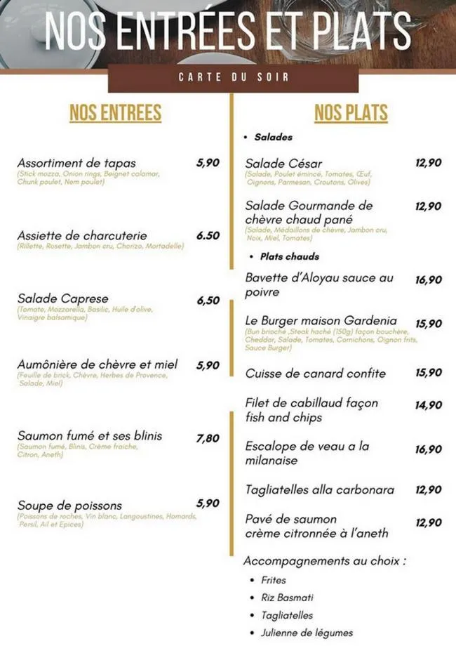 Restaurant/places to eat in Hôtel Gardenia Bordeaux Est