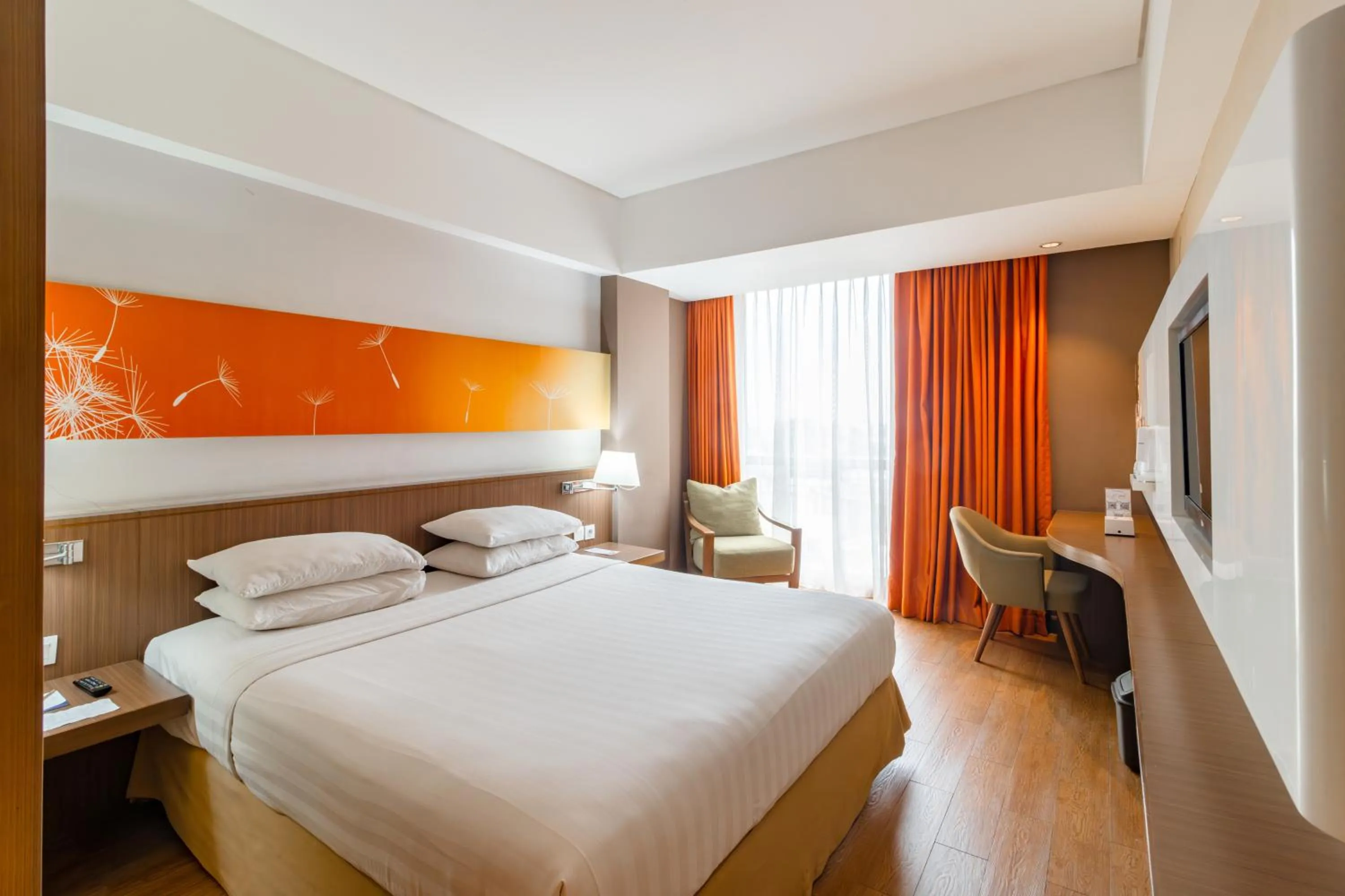 Bedroom, Bed in Soll Marina Hotel Serpong