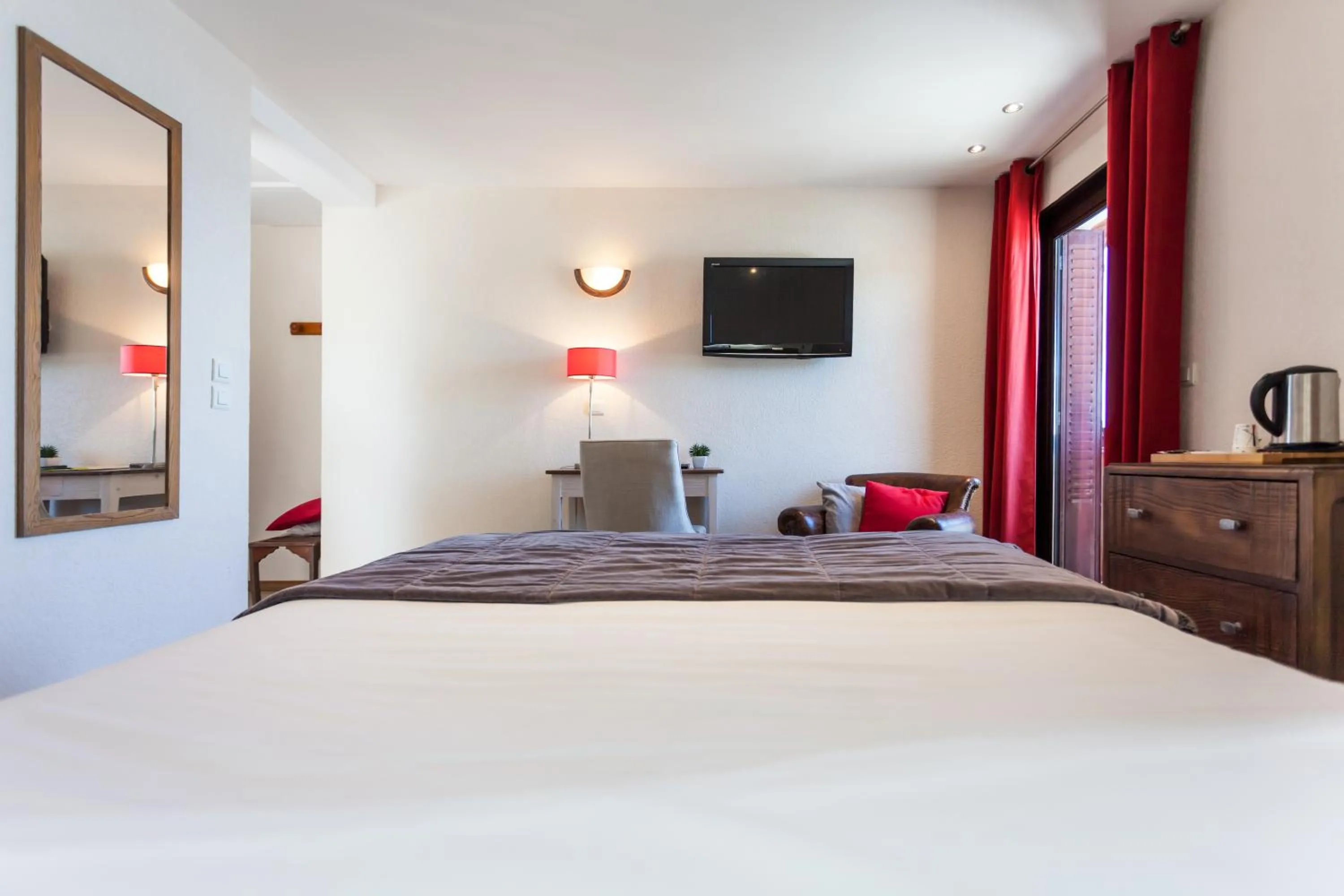 Bed in Hôtel De La Plage