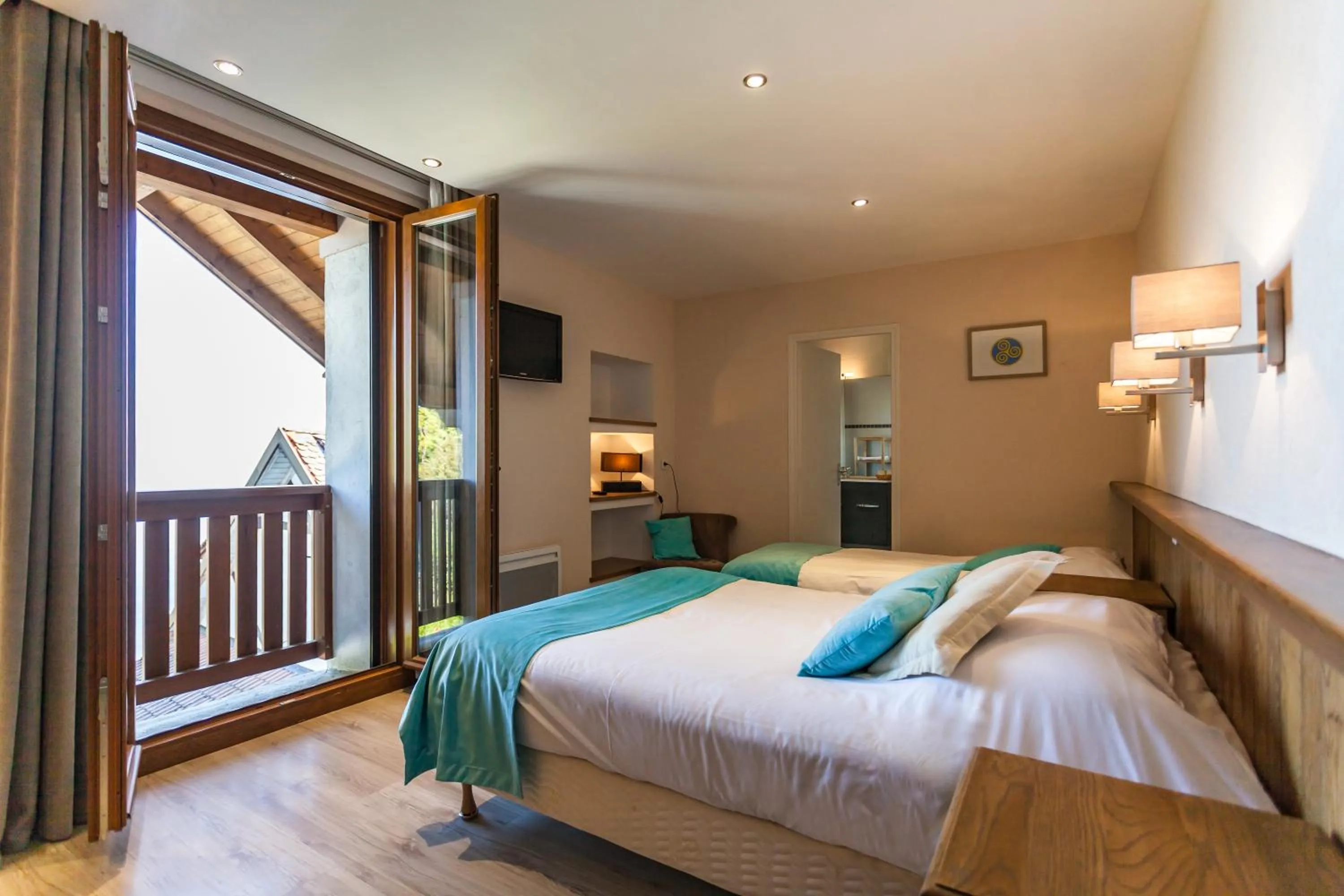 Bed in Hôtel De La Plage