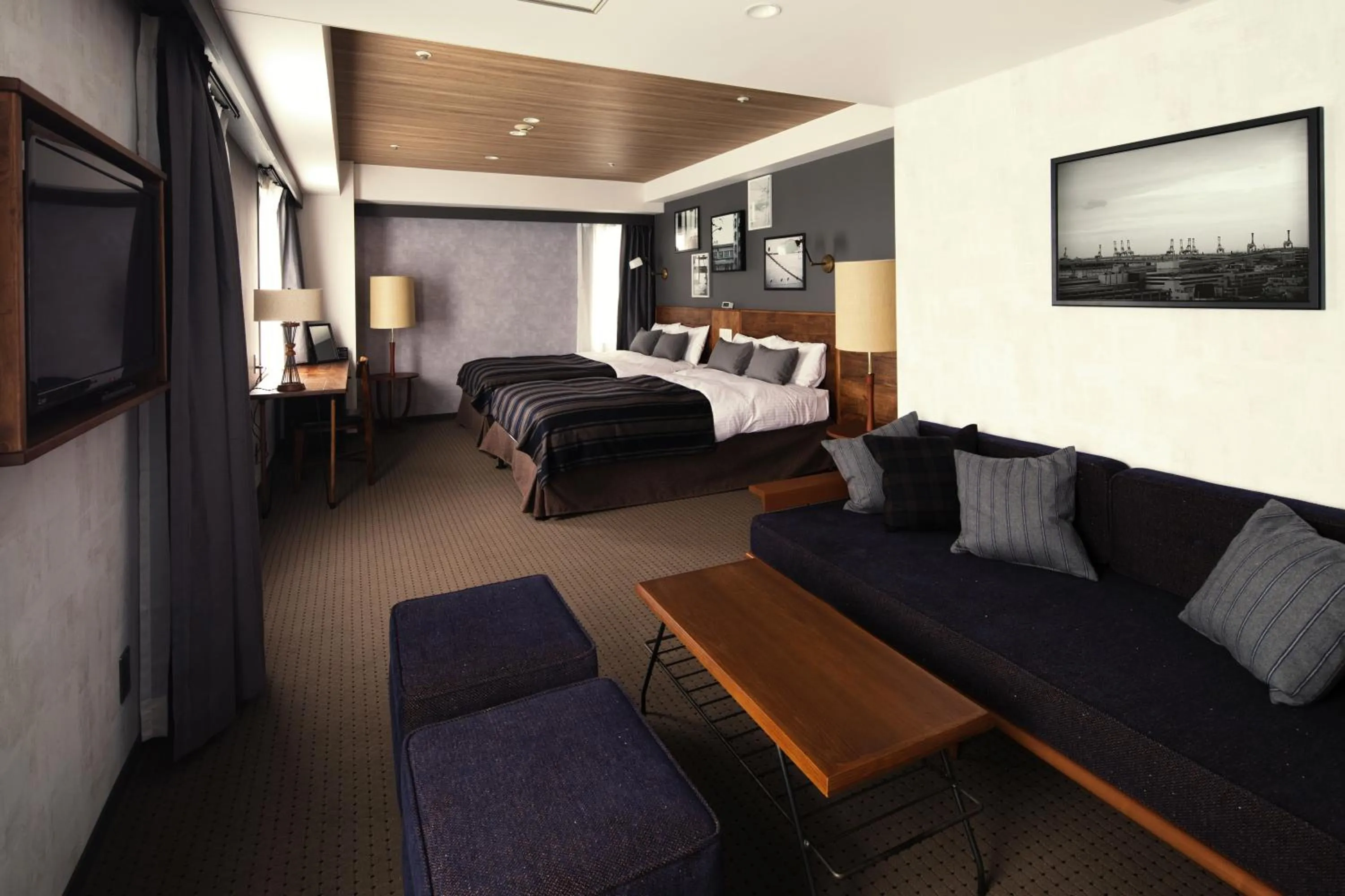 Photo of the whole room, Bed in Hotel The Knot Yokohama