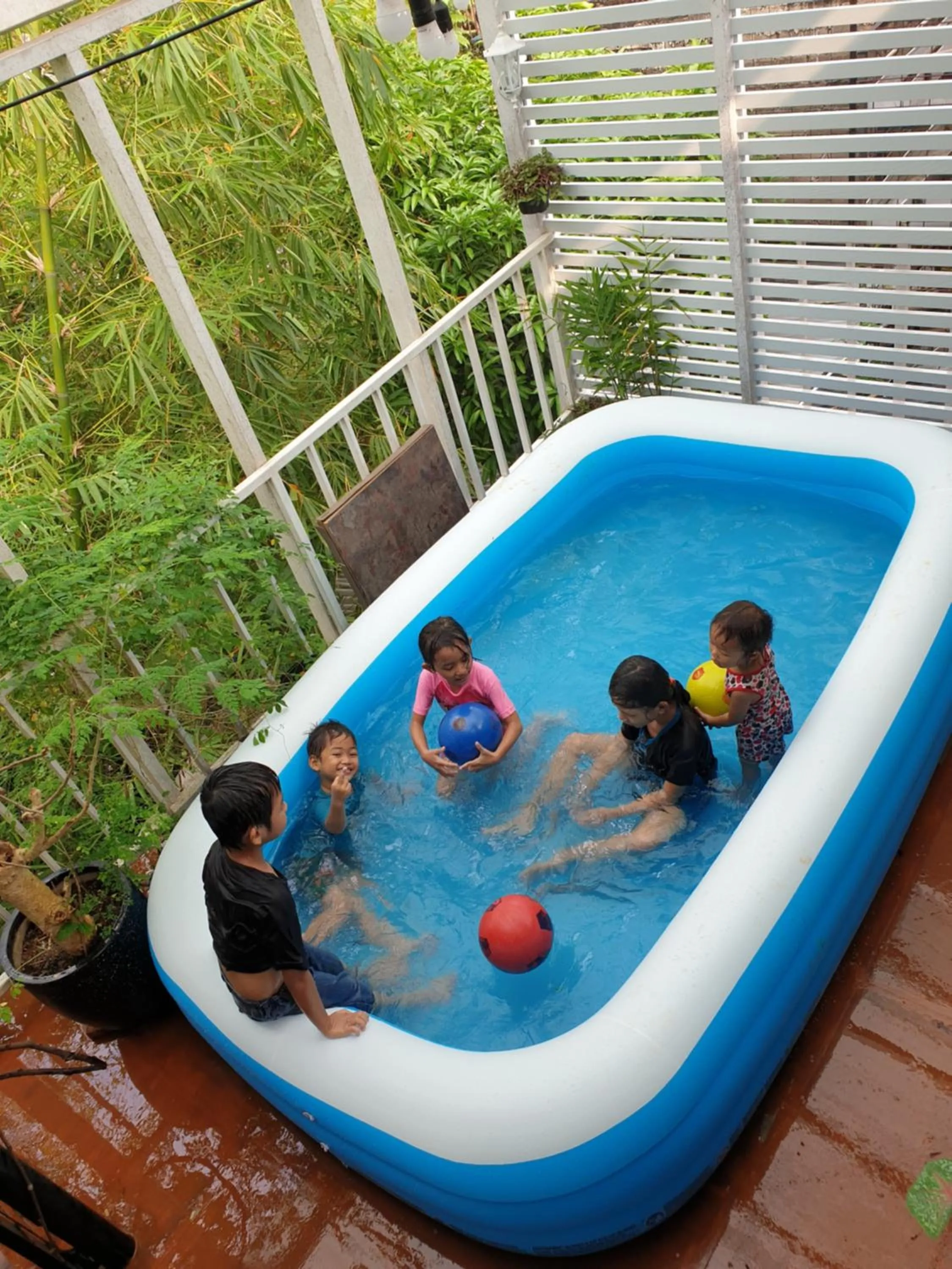 Swimming pool in NILA HOUSE, Sharia Family Home Stay