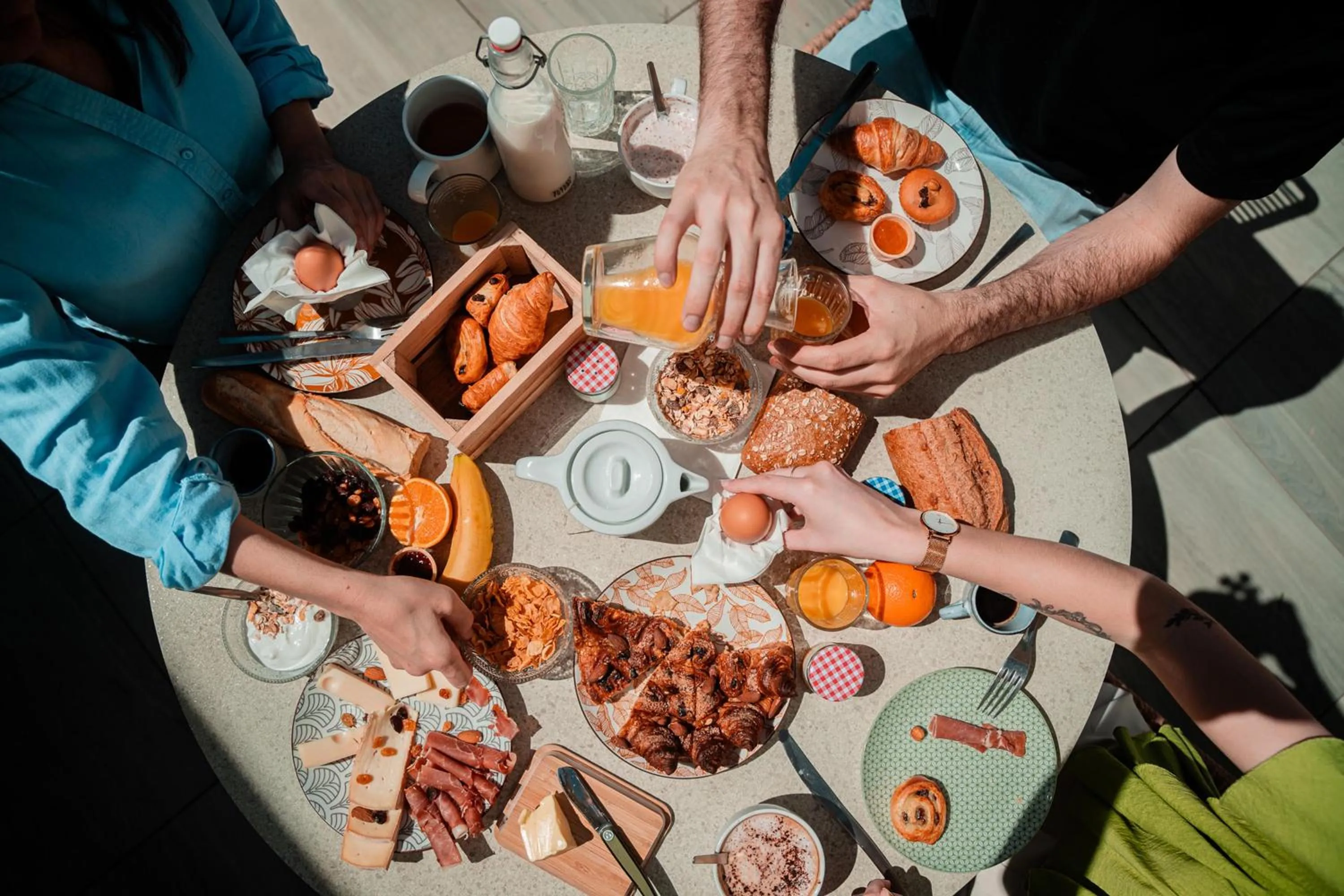 Patio in Greet hôtel Montpellier Aéroport Parc des Expos