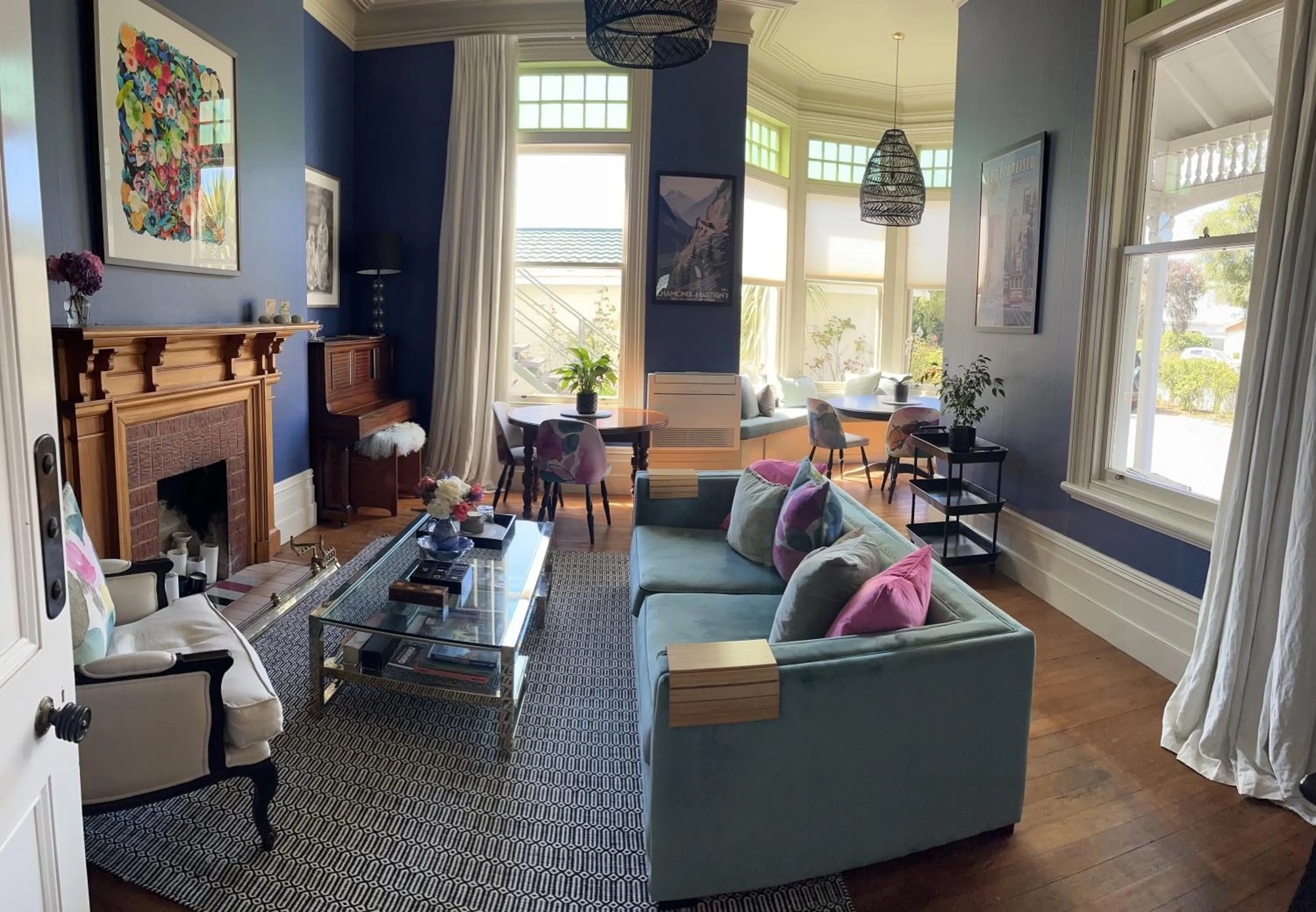 Seating area in The Vicarage Boutique Bed and Breakfast Oamaru