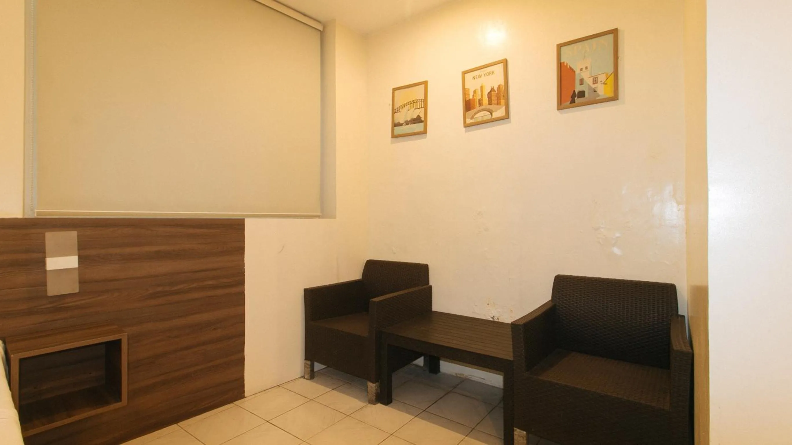 Seating area in RedDoorz at V Plaza Hotel Manila