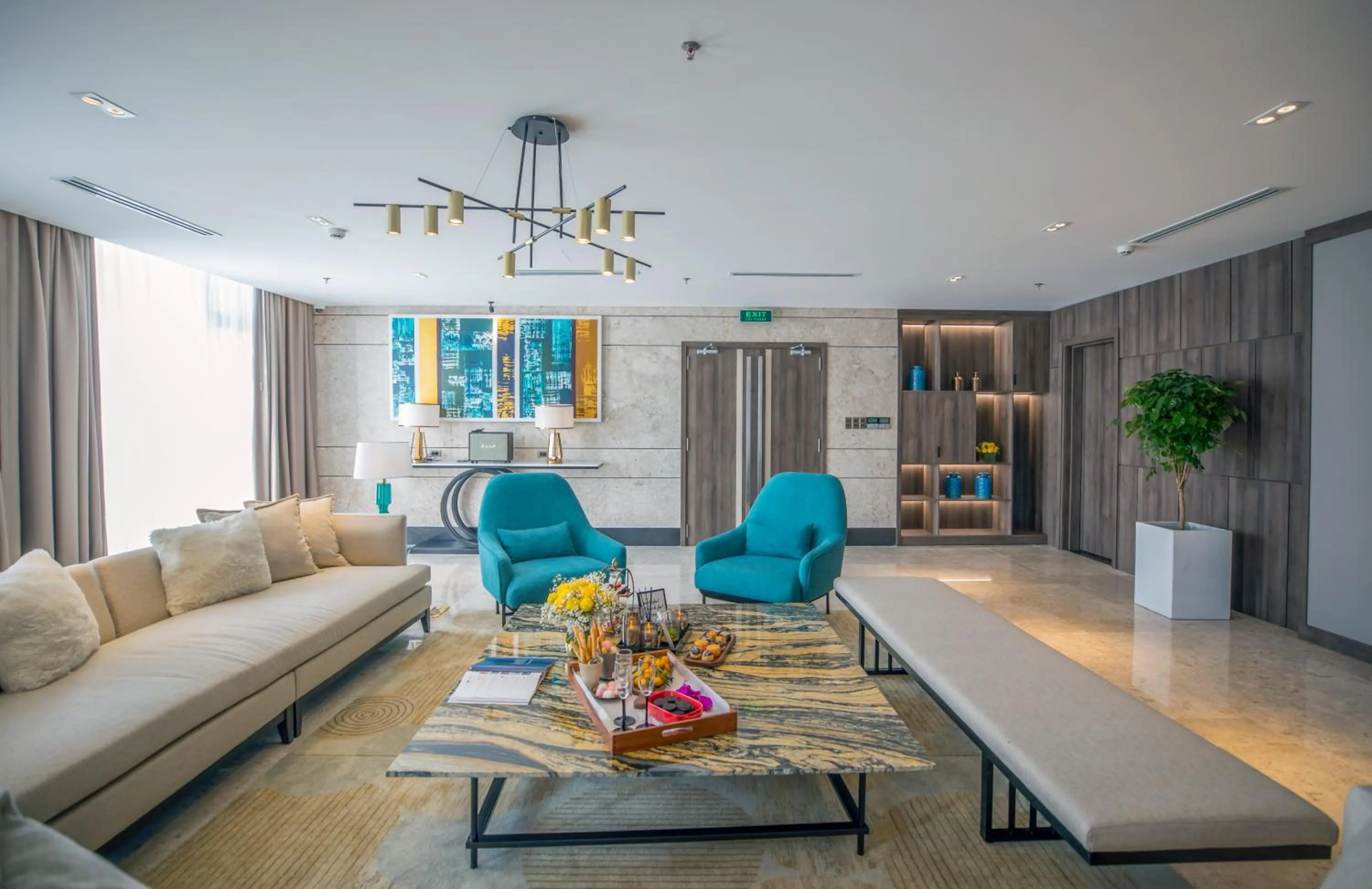 Living room in Minh Toan SAFI Ocean Hotel