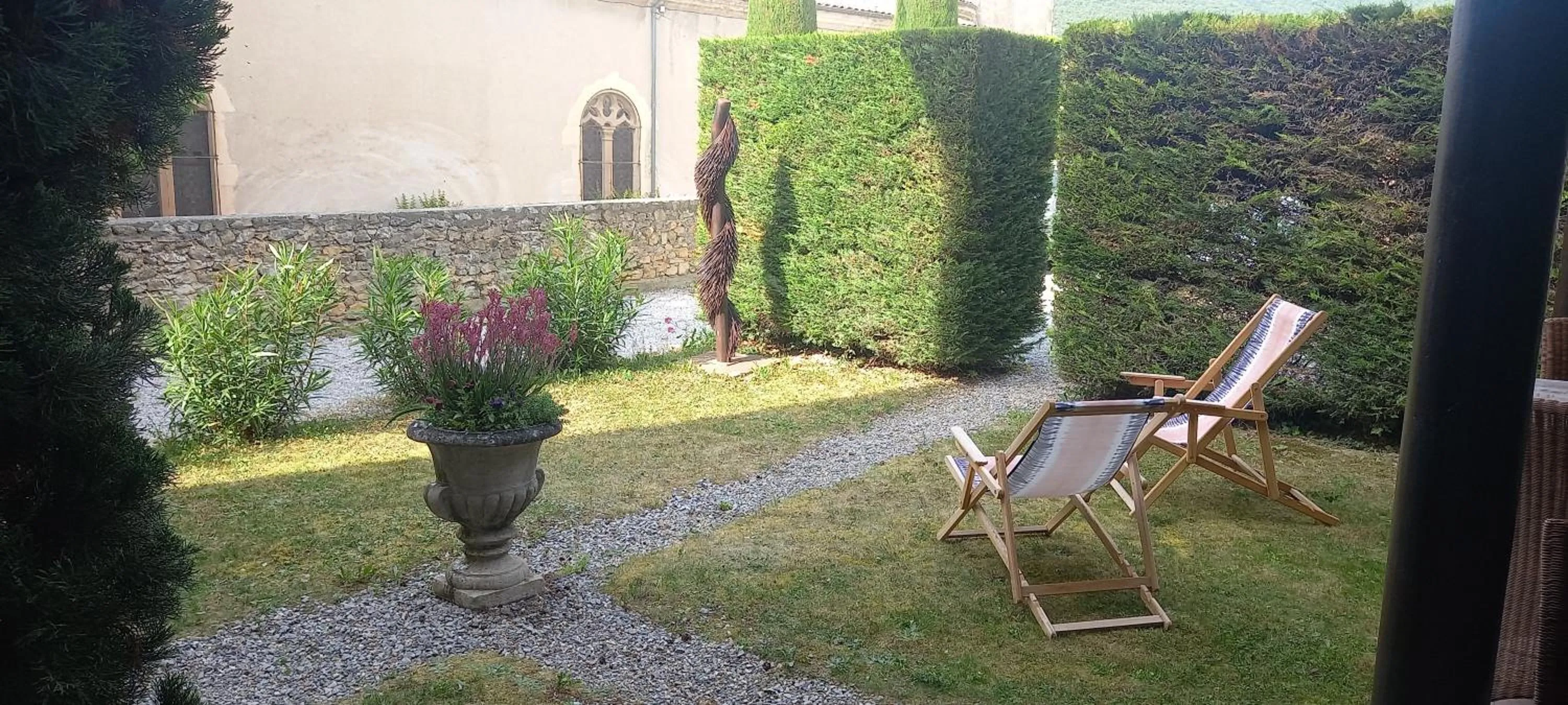 Garden in Hôtel de Mirmande