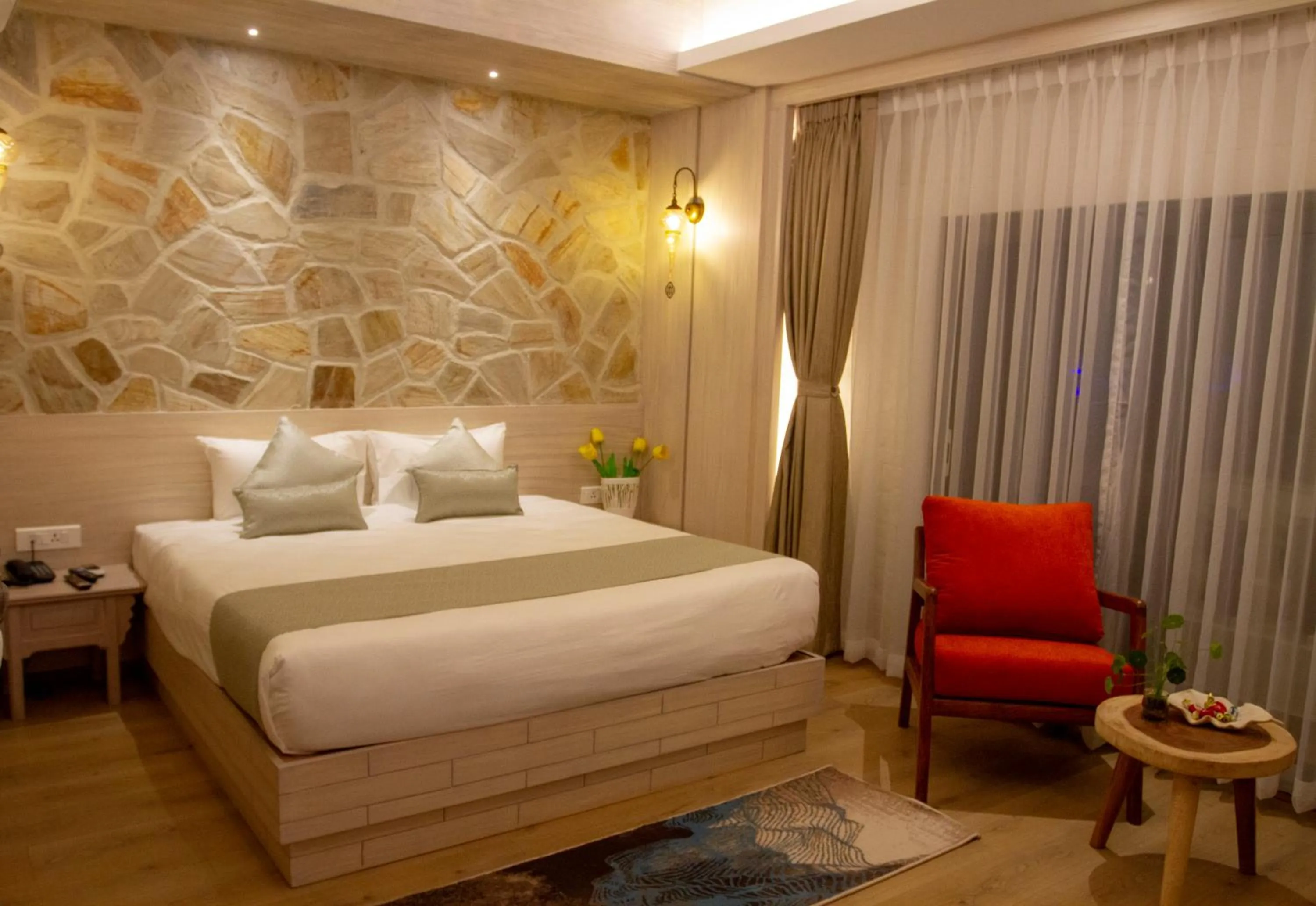 Bed in Arushi Boutique Hotel