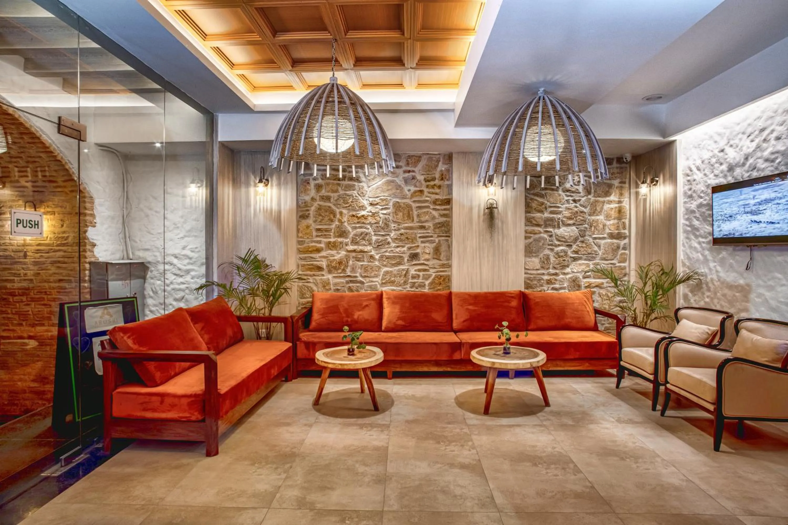 Living room in Arushi Boutique Hotel