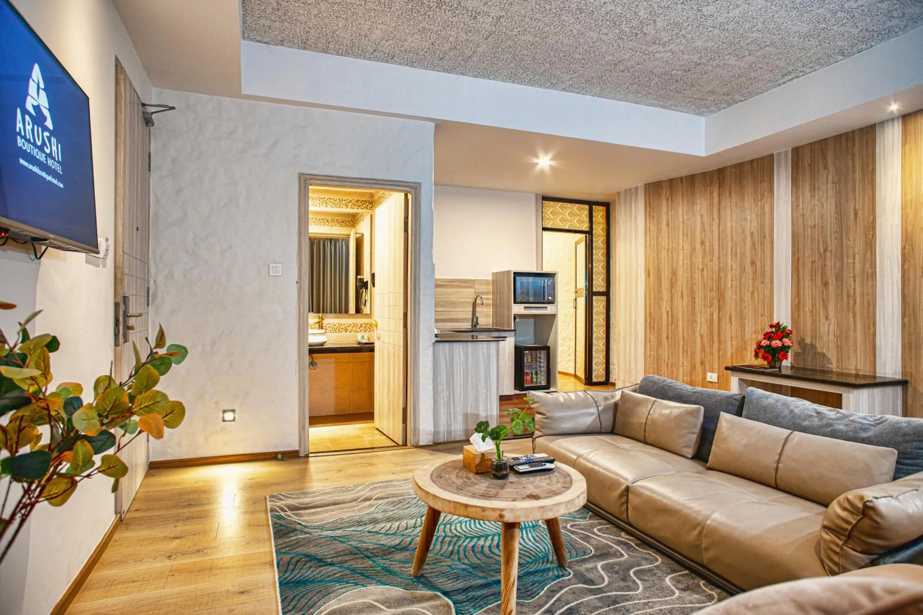 Living room in Arushi Boutique Hotel