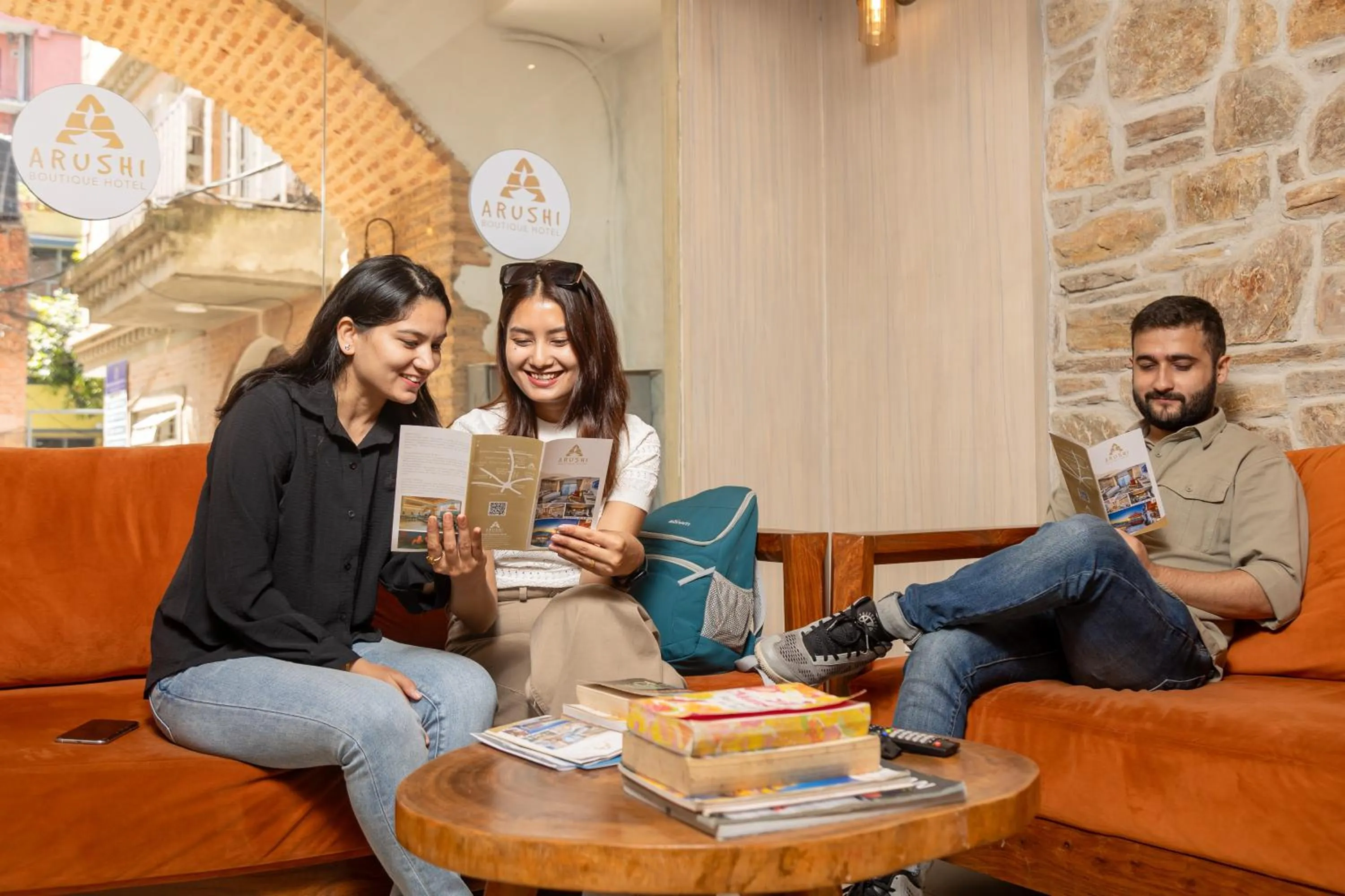 Lobby or reception in Arushi Boutique Hotel